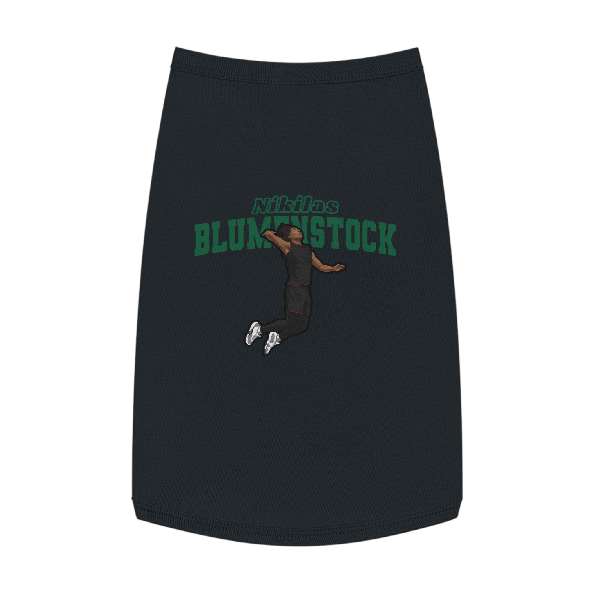 Pet Tank Top — character_name_arch in Black
