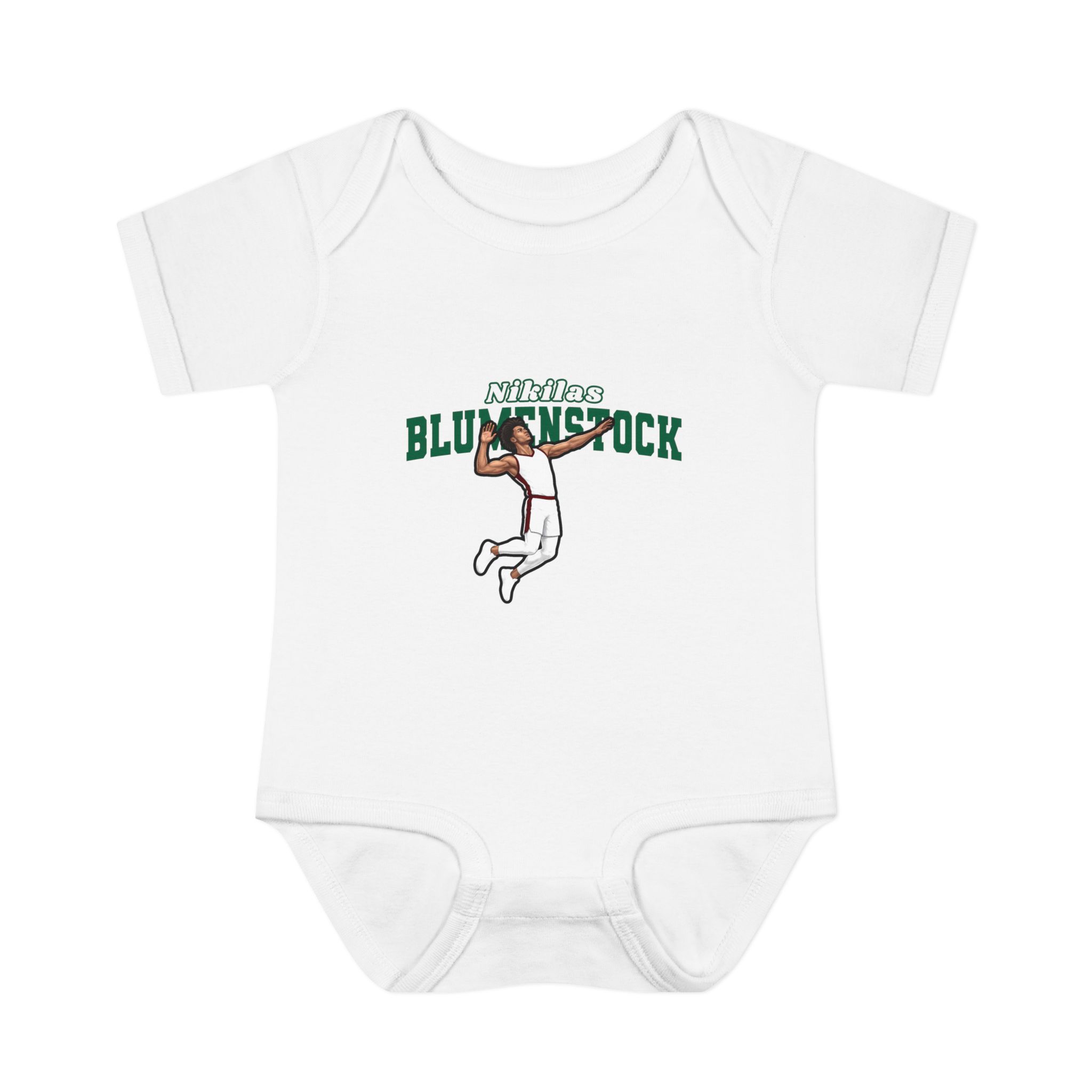 Baby Onesie — character_name_arch in White
