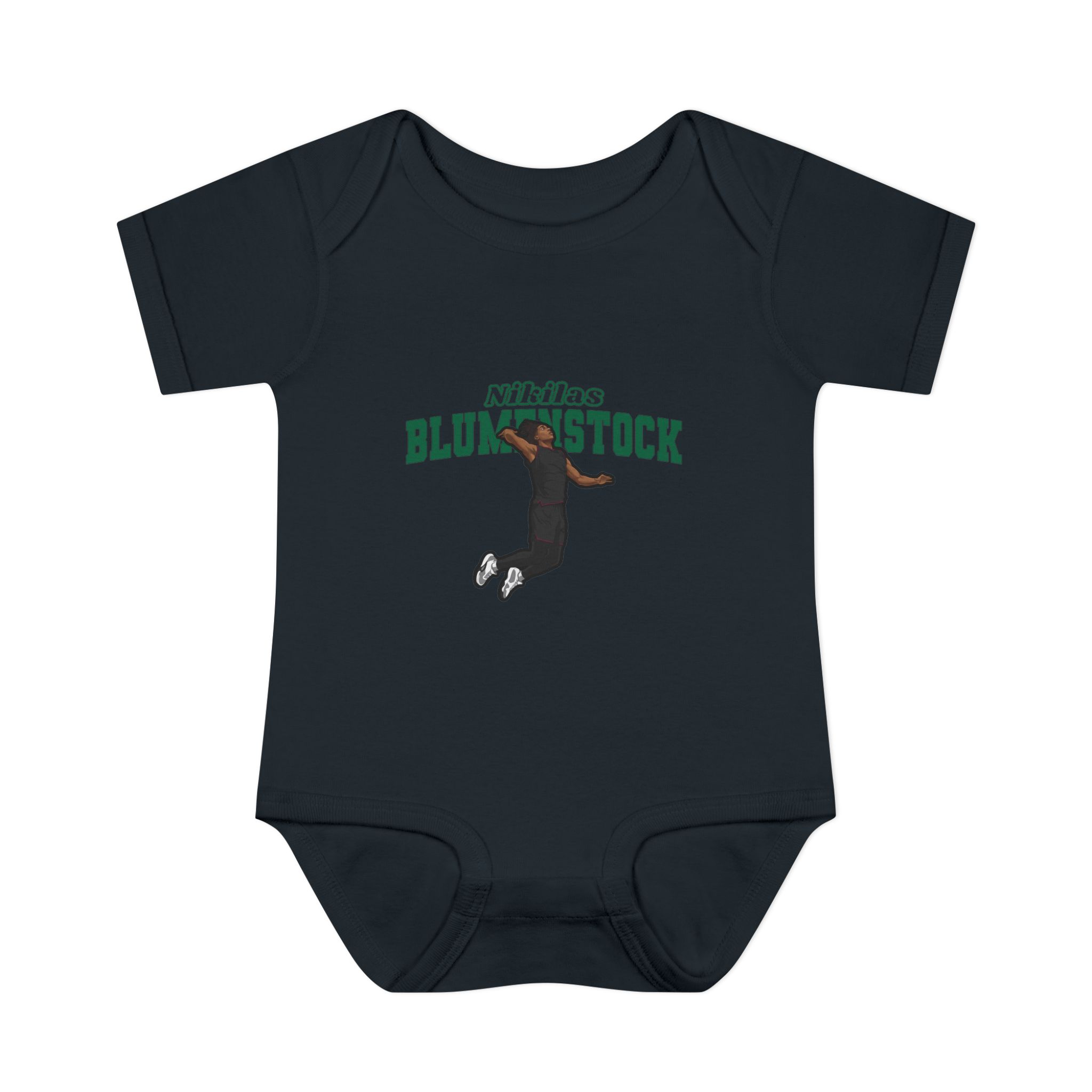 Baby Onesie — character_name_arch in Black