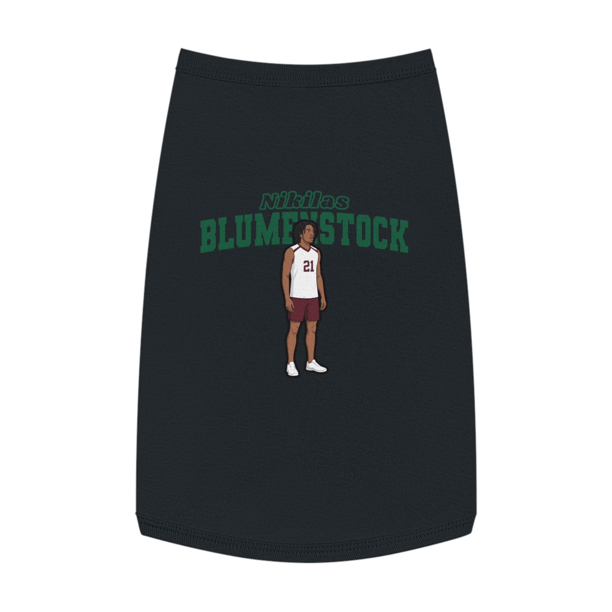 Pet Tank Top — character_name_arch in Black