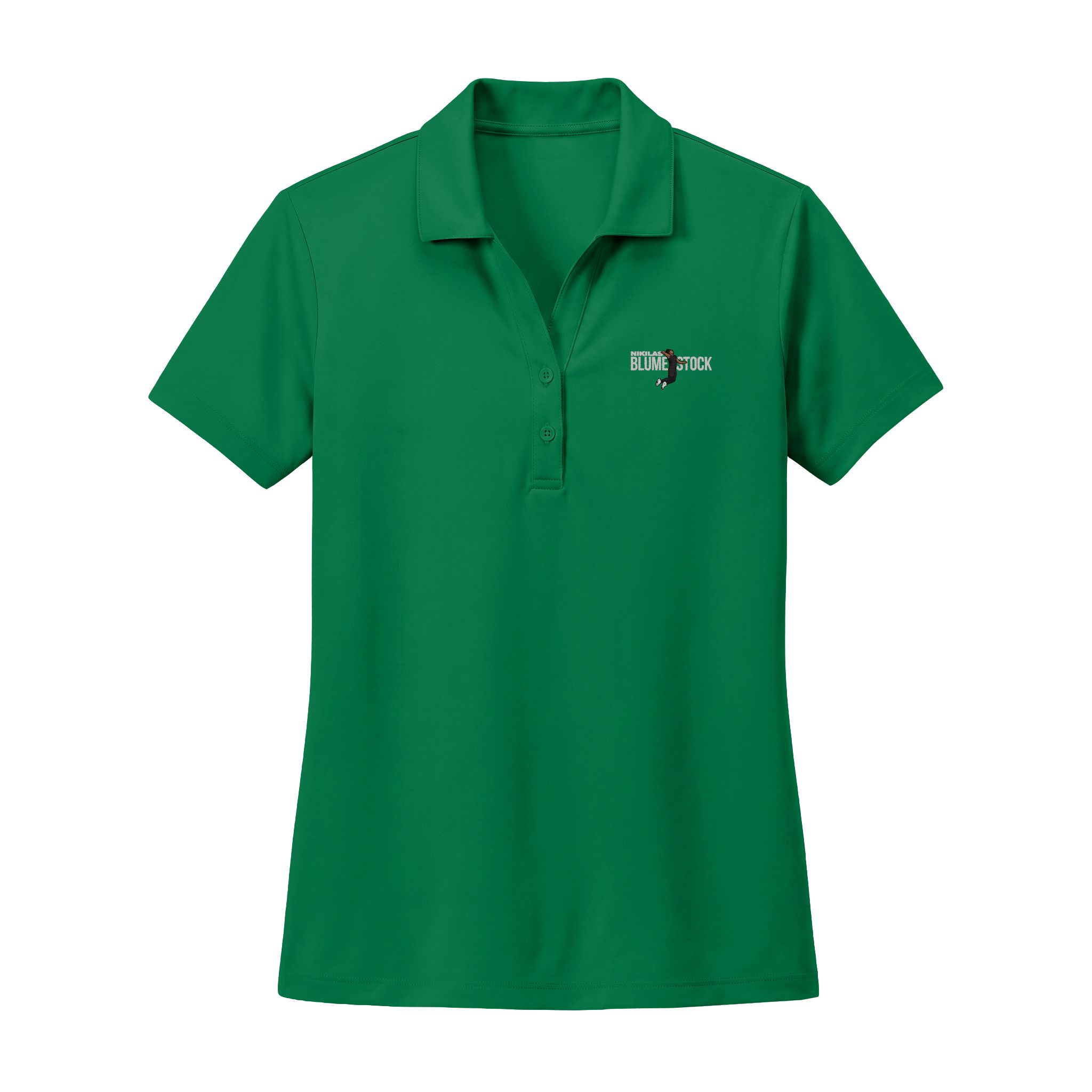 Women's Polo — character_player_name in Green
