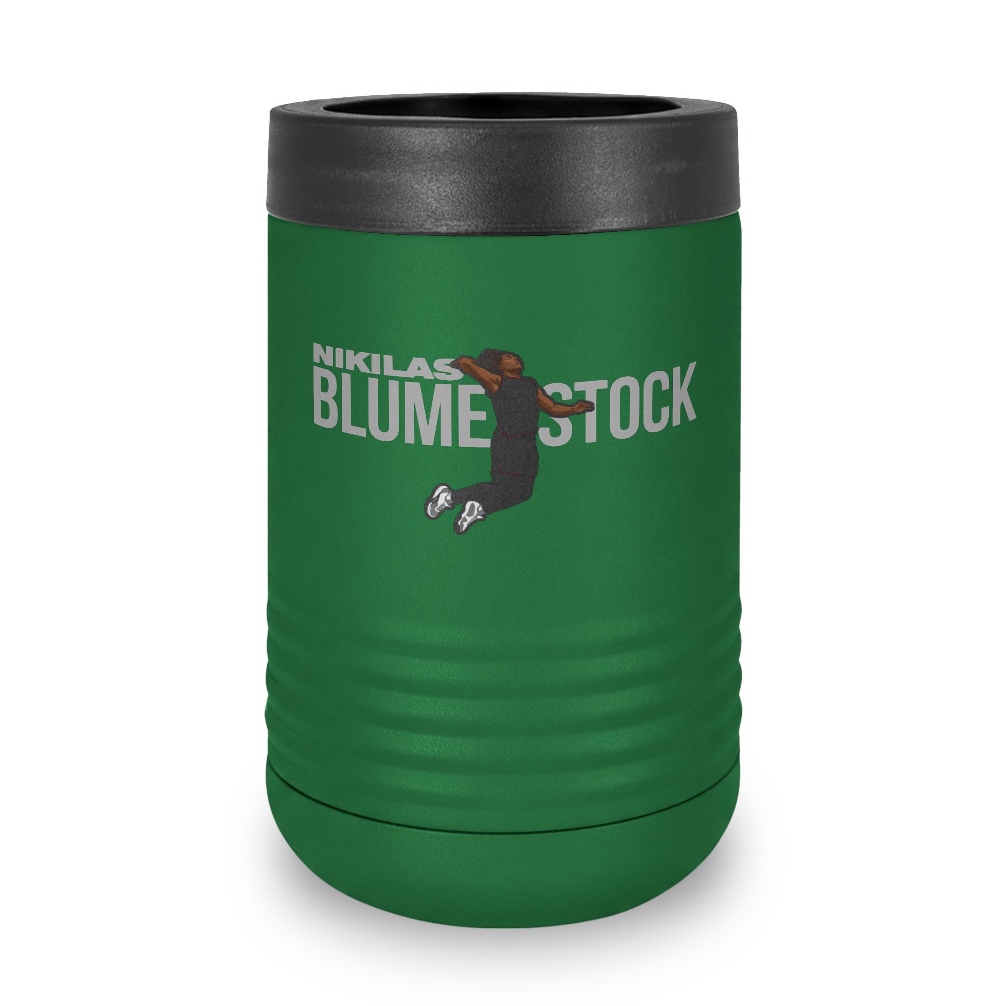 Stainless Can Cooler — character_player_name in Green