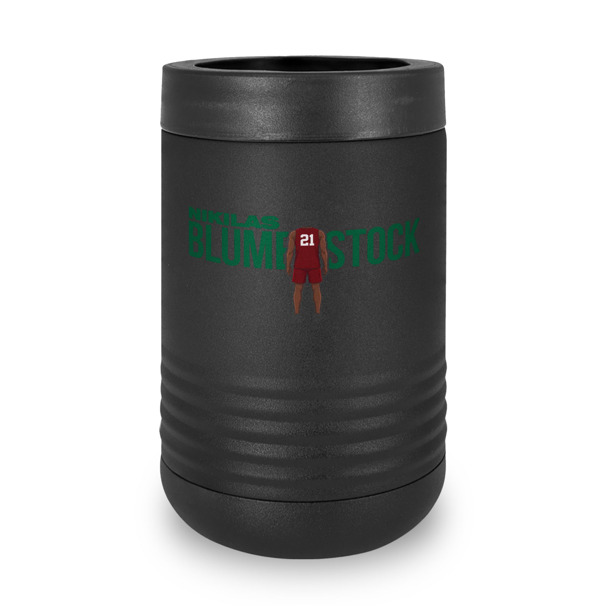 Stainless Can Cooler — character_player_name in Black