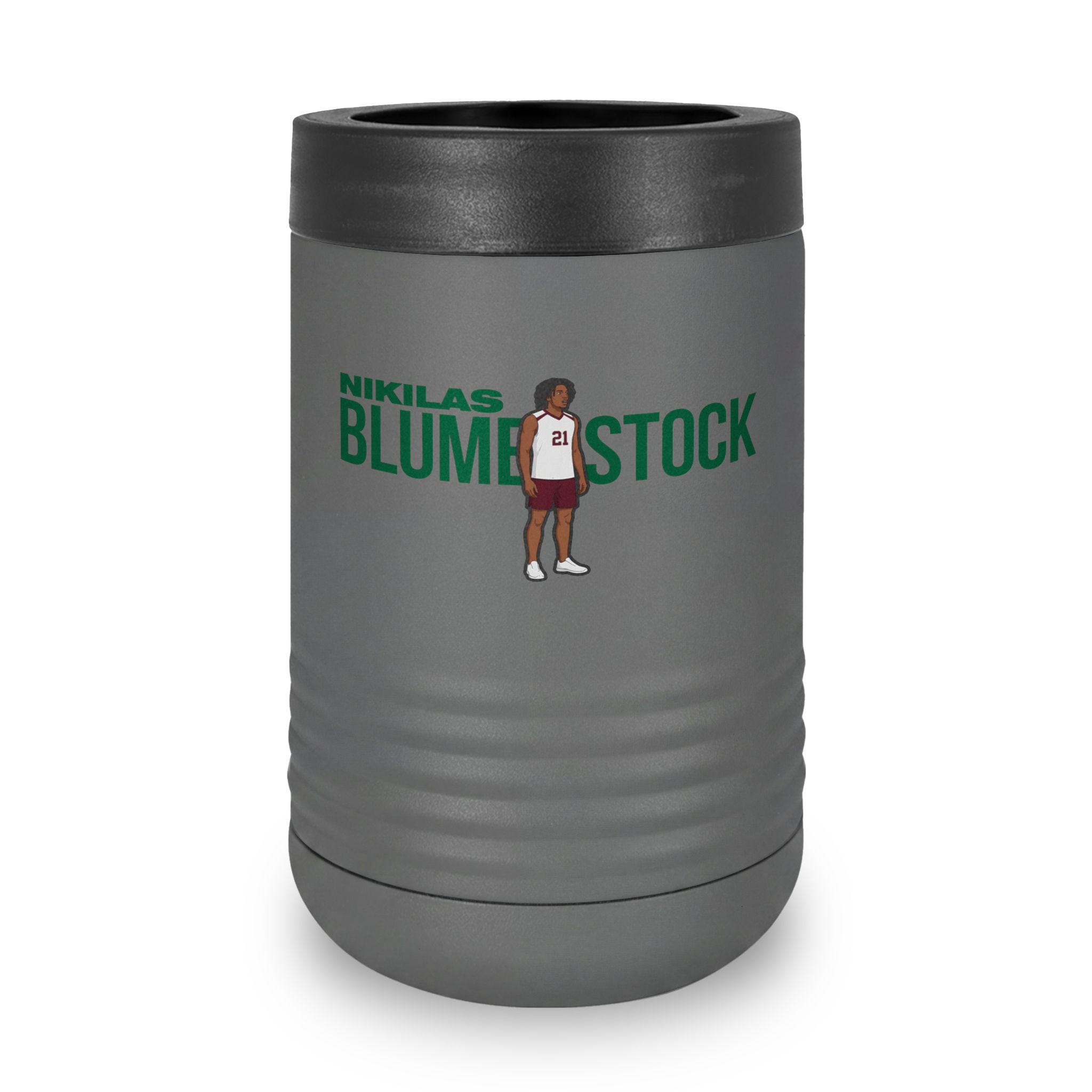 Stainless Can Cooler — character_player_name in Grey