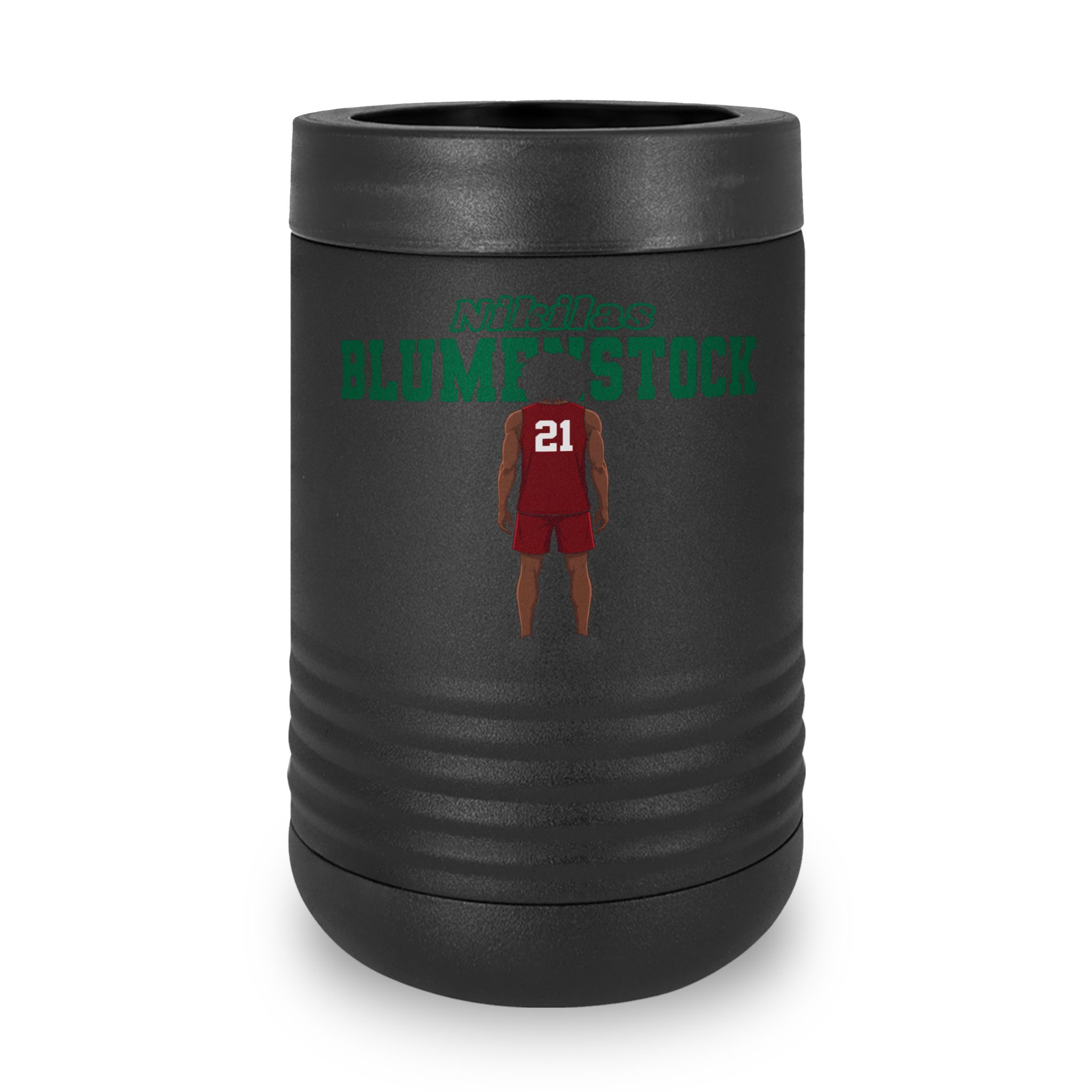 Stainless Can Cooler — character_name_arch in Black