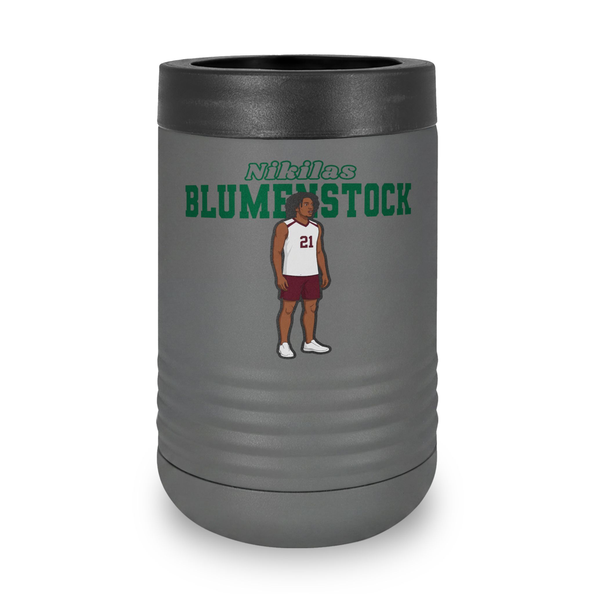 Stainless Can Cooler — character_name_arch in Grey