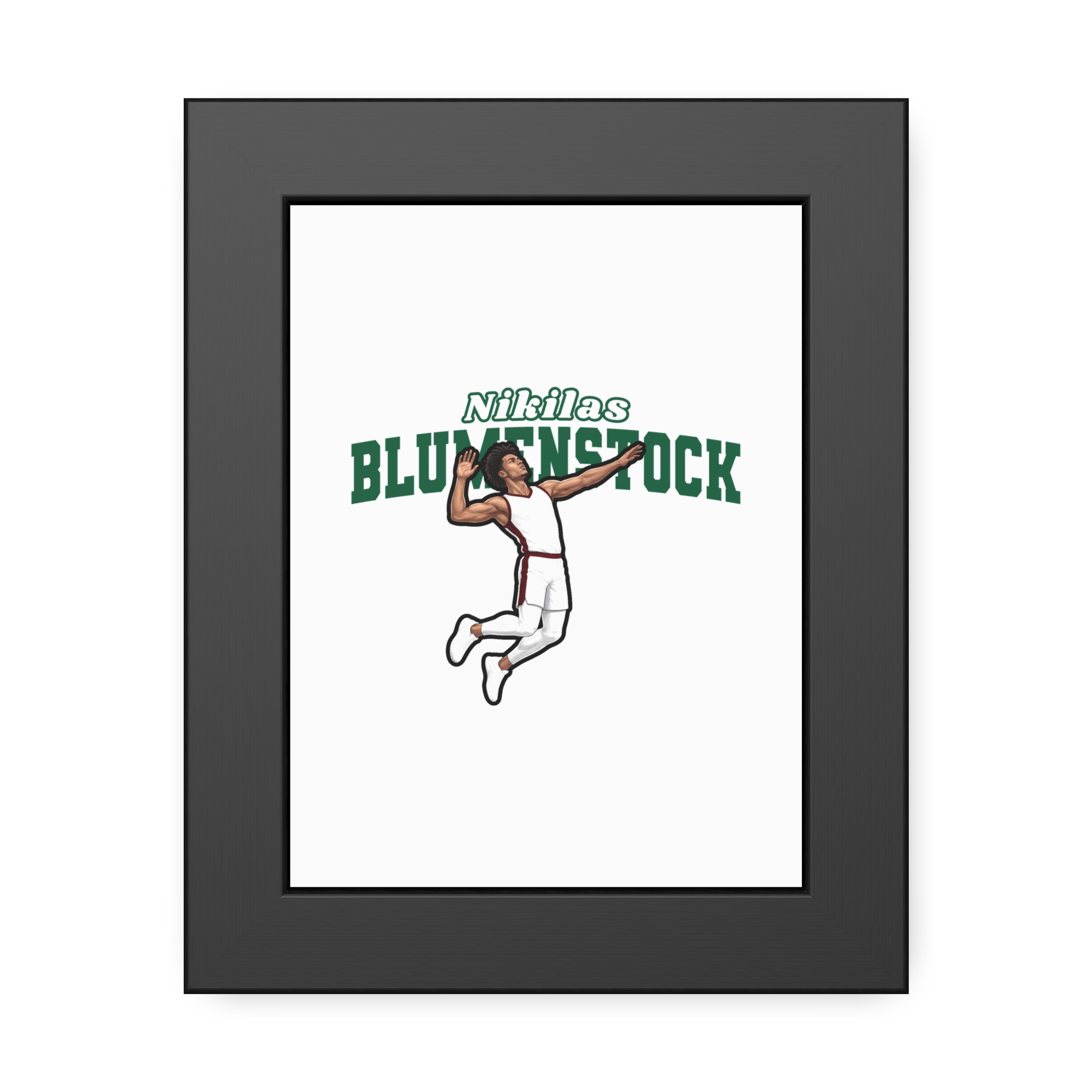 Framed Poster — character_name_arch in Black
