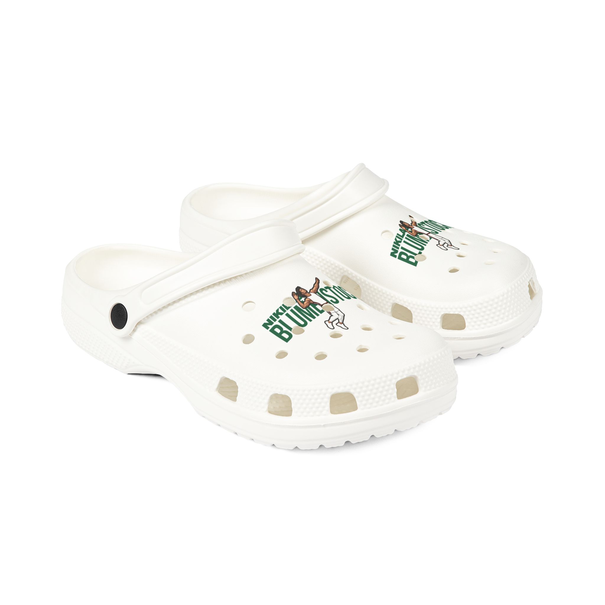 Rubber Clogs — character_player_name in White