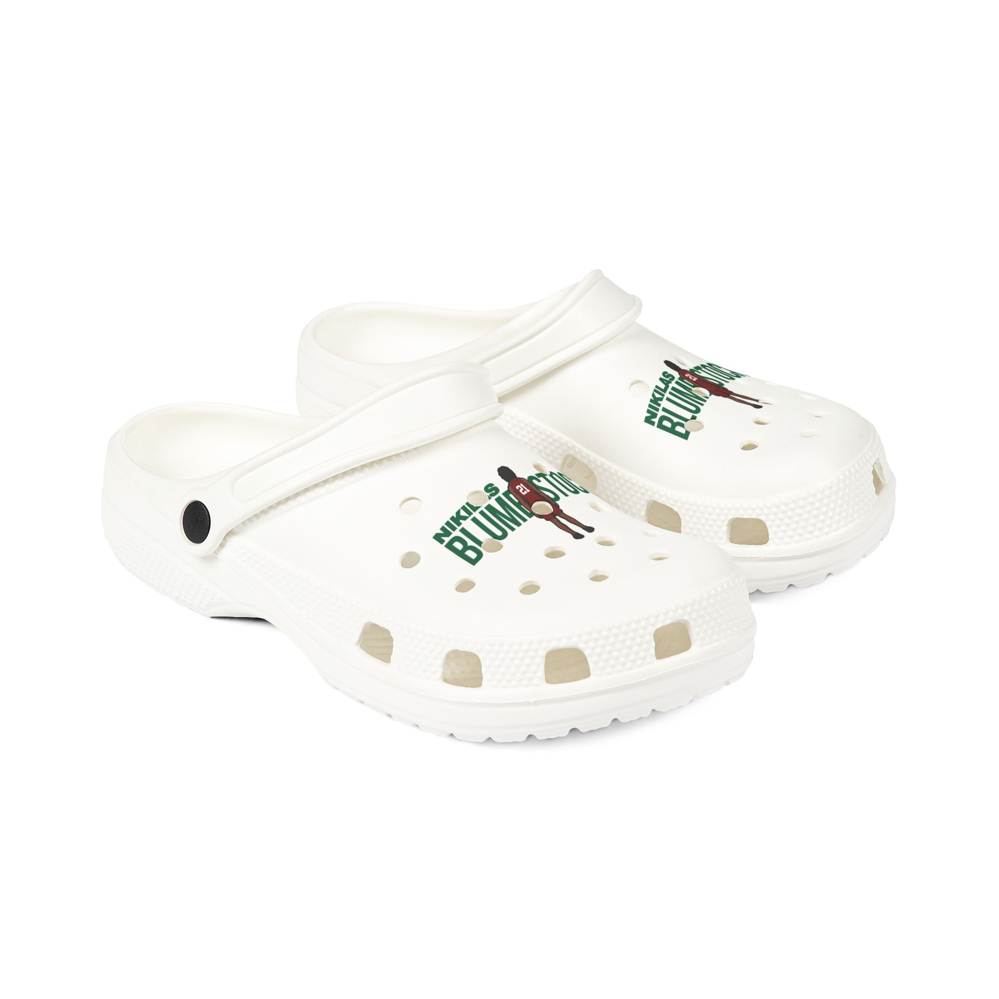 Rubber Clogs — character_player_name in White