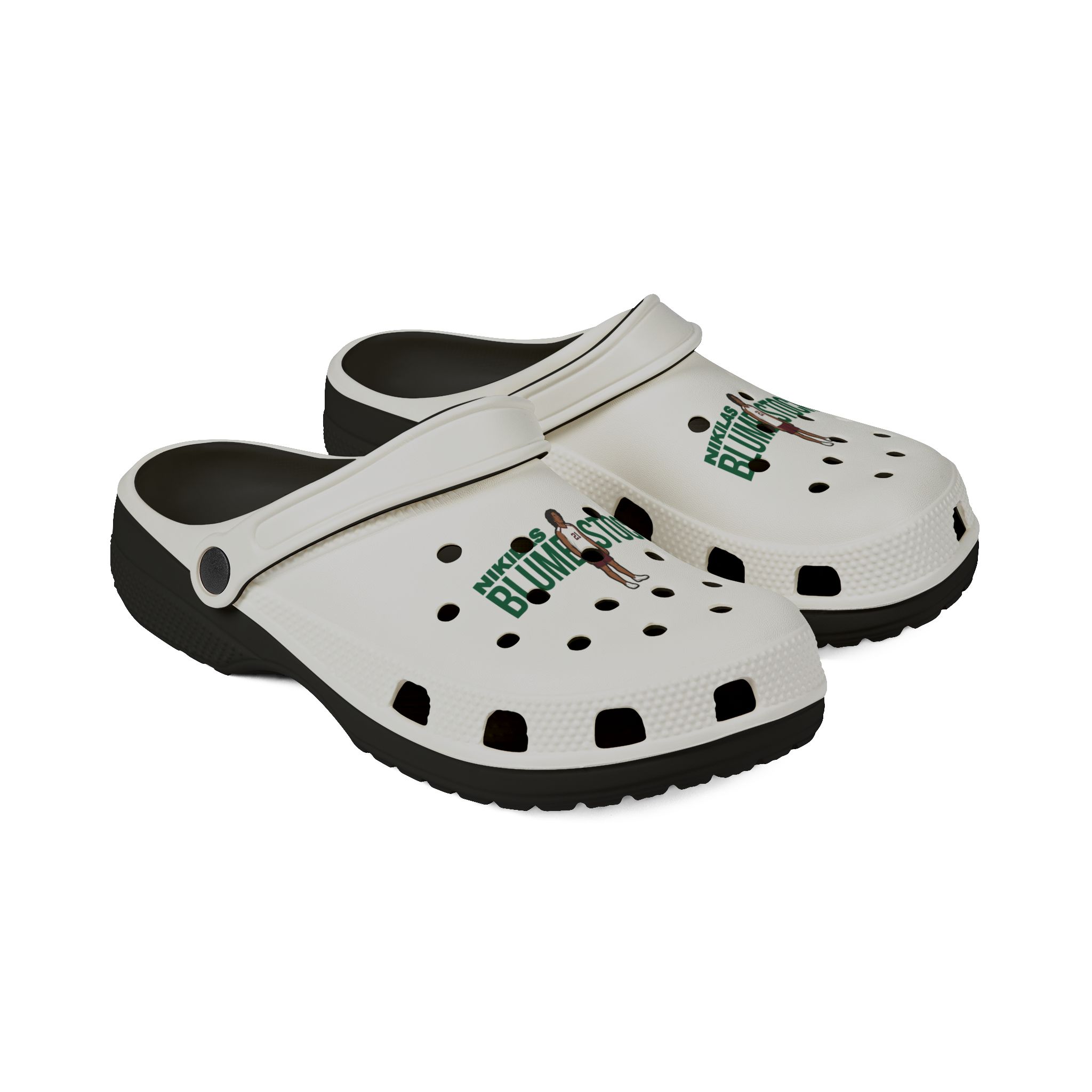 Rubber Clogs — character_player_name in Black