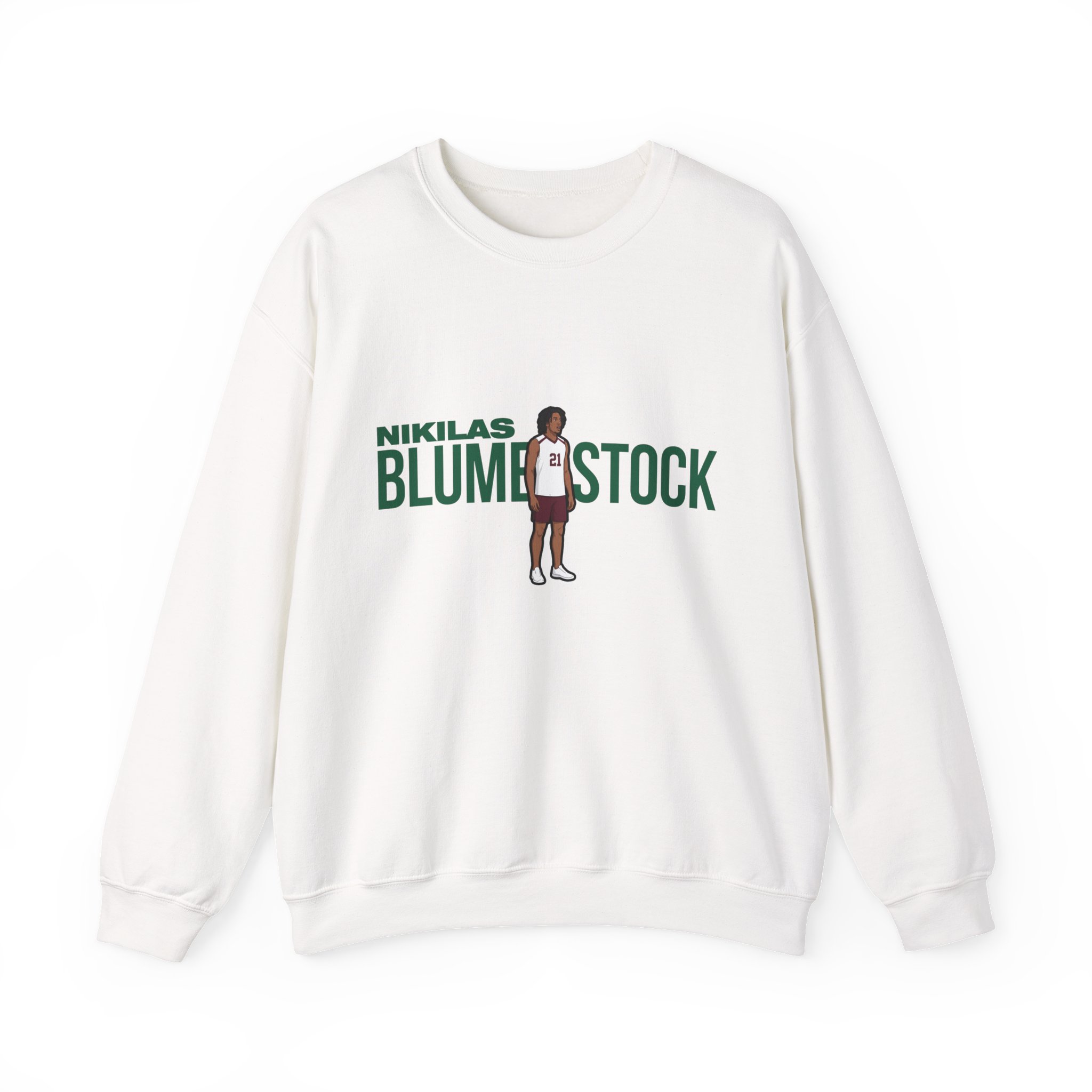 Crewneck Sweatshirt — character_player_name in White