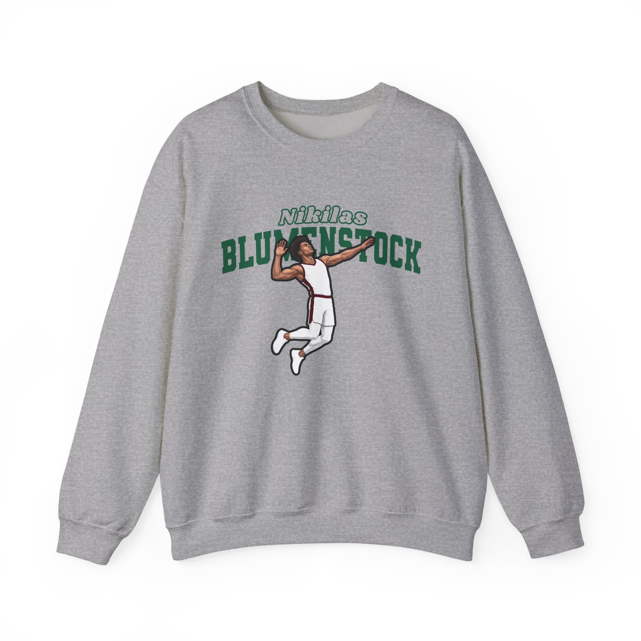 Crewneck Sweatshirt — character_name_arch in Grey
