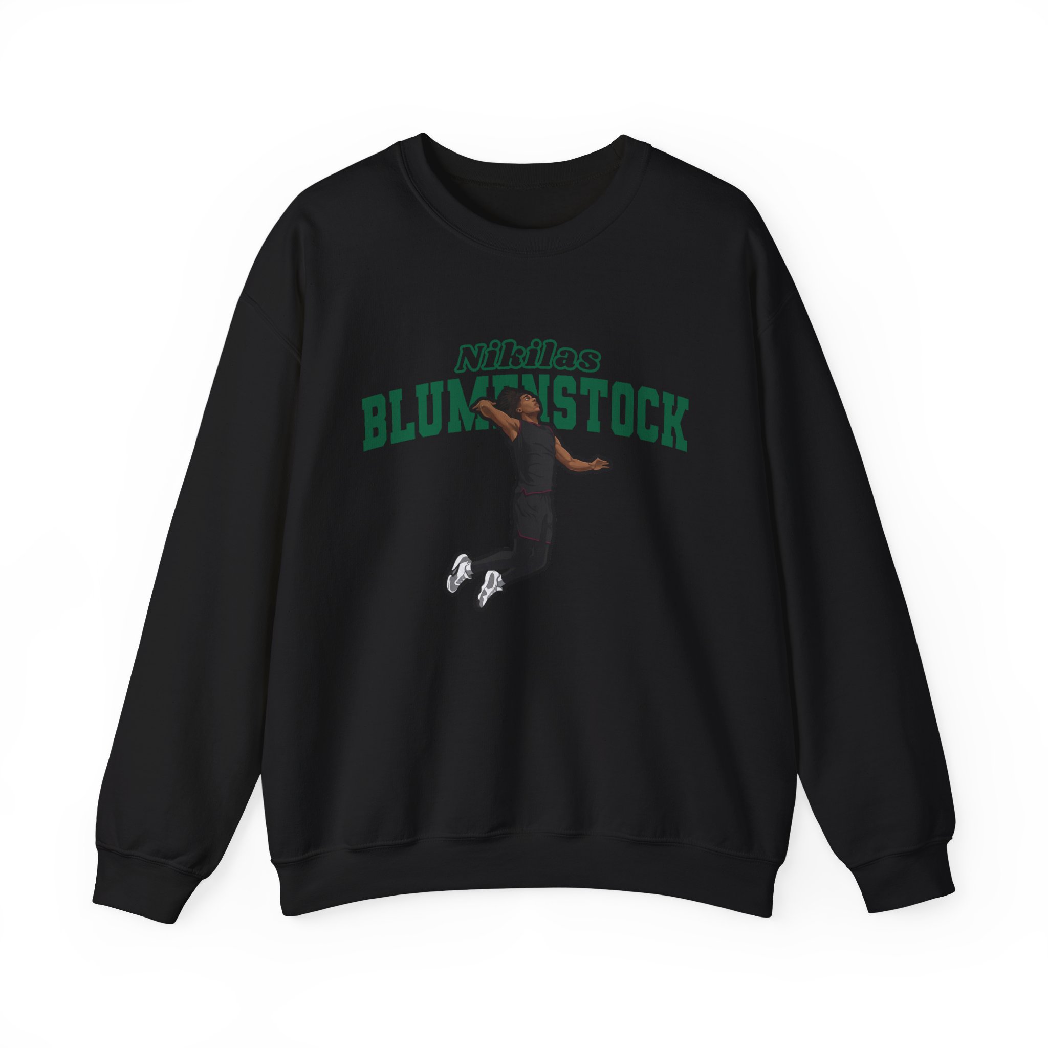 Crewneck Sweatshirt — character_name_arch in Black
