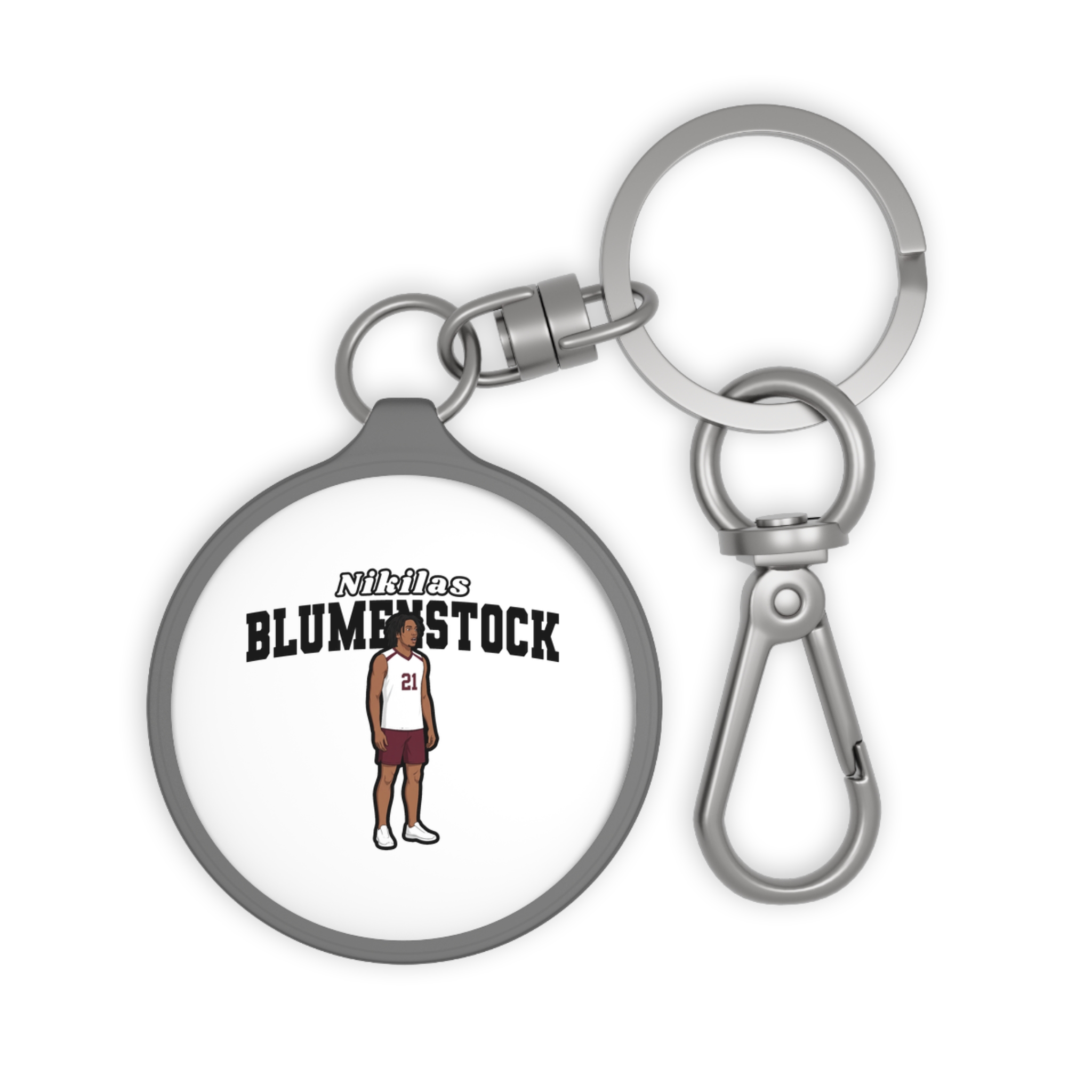 Keychain — character_name_arch in Grey