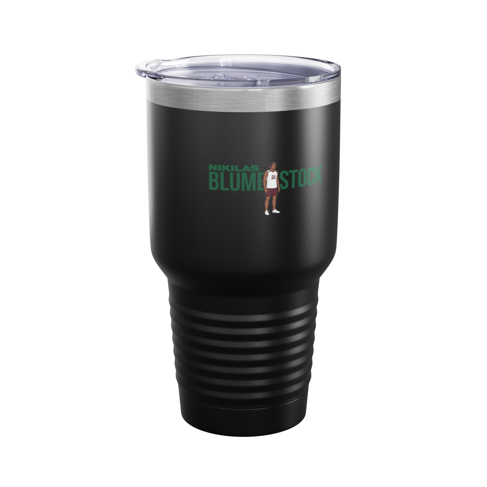 30oz Tumbler — character_player_name in Black