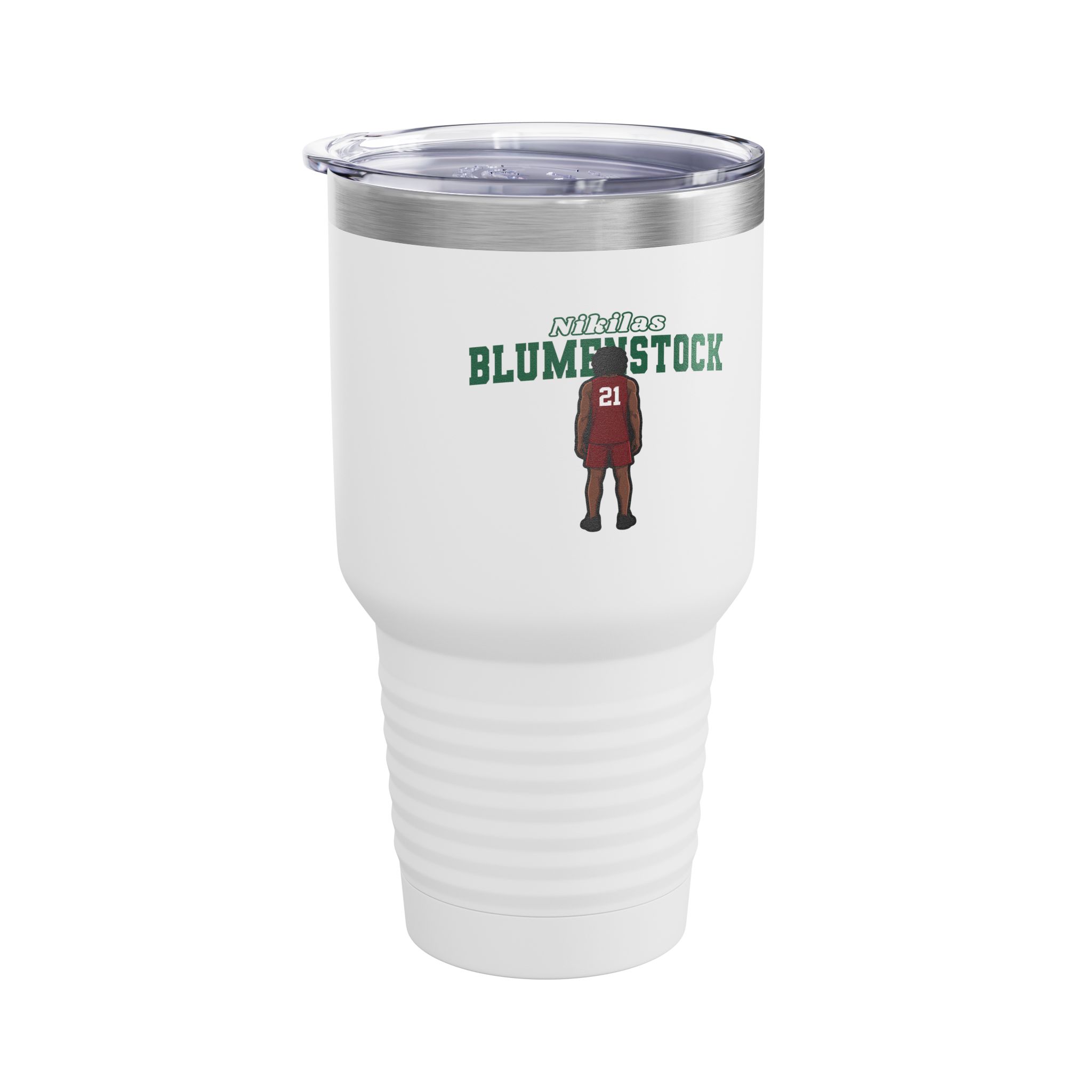 30oz Tumbler — character_name_arch in White
