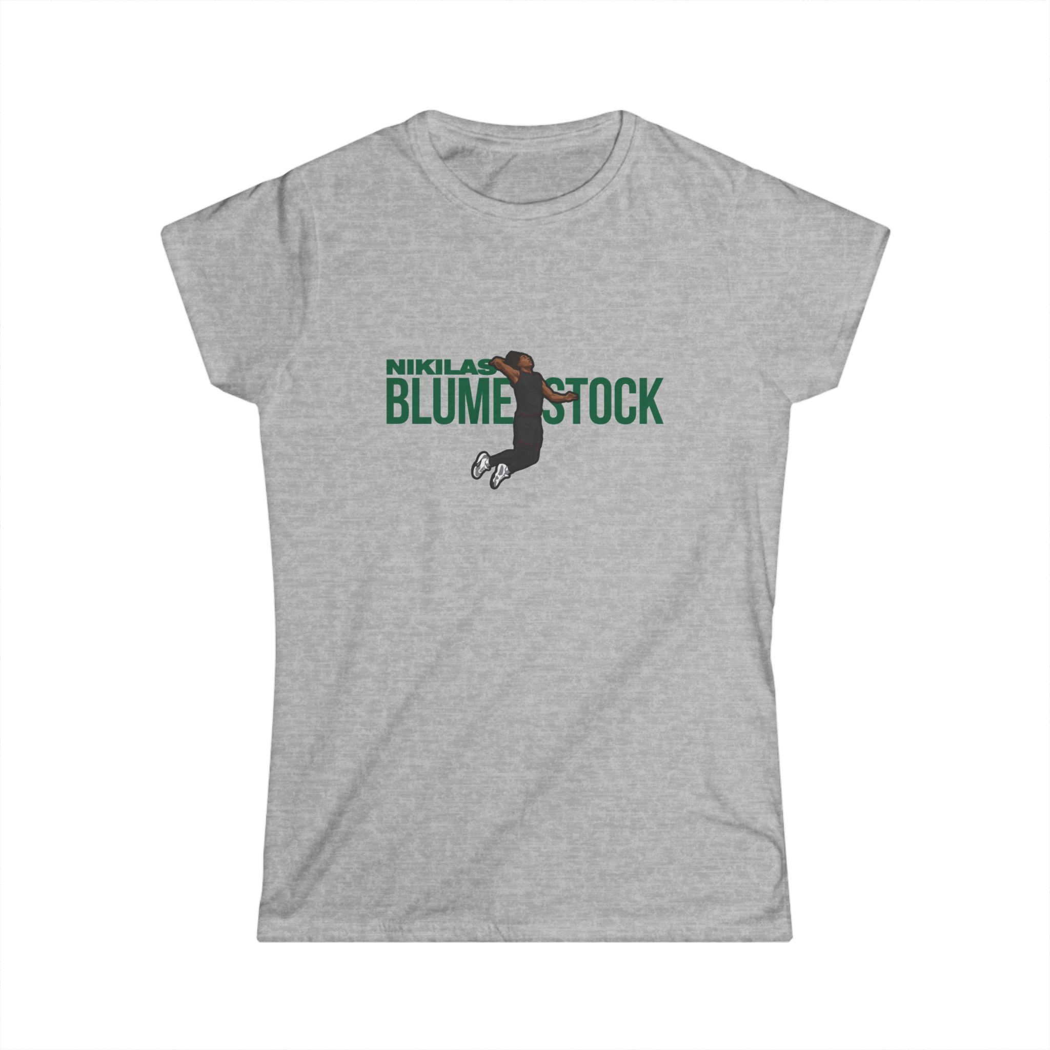 Women's Softstyle Tee — character_player_name in Grey