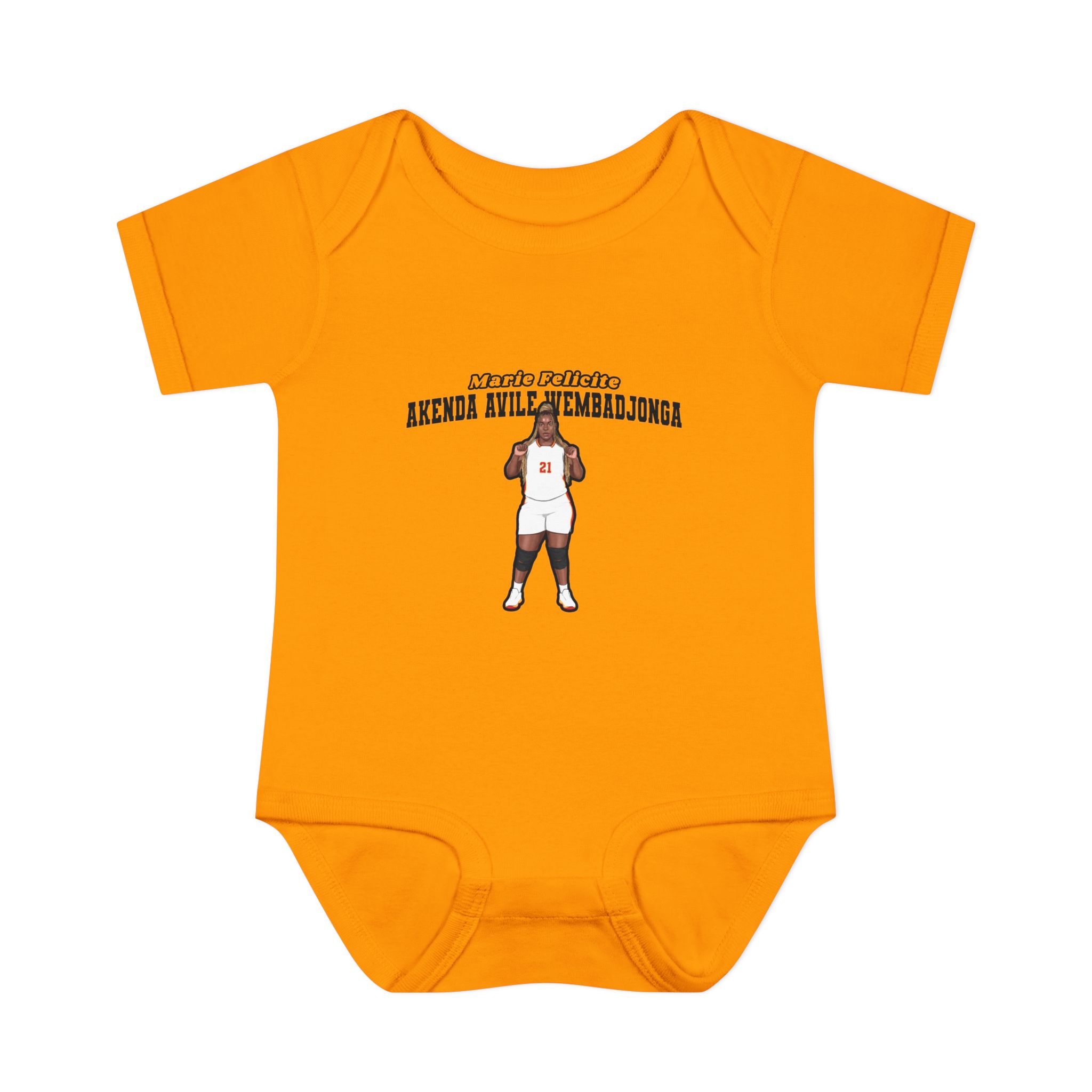 Baby Onesie — character_name_arch in Gold