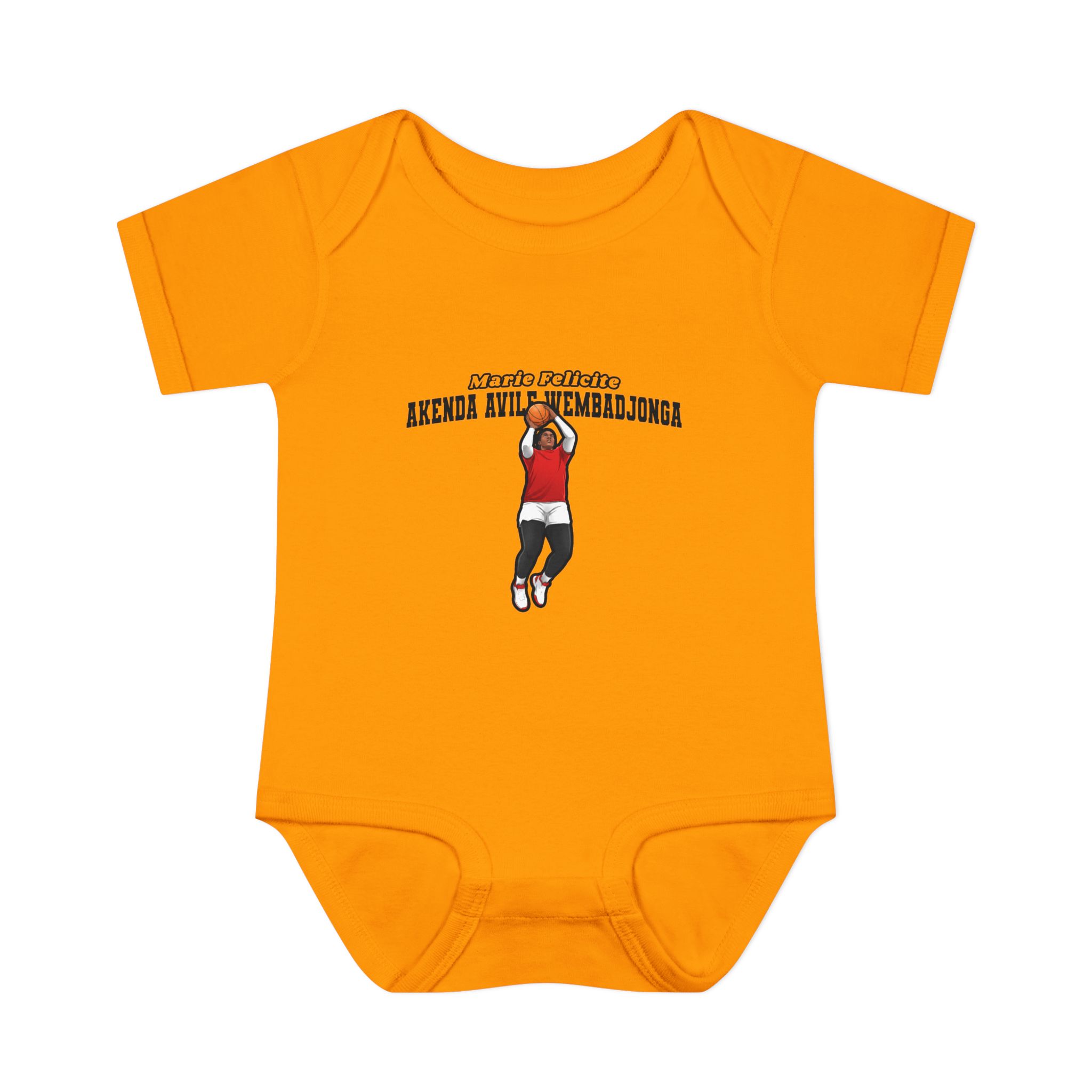 Baby Onesie — character_name_arch in Gold