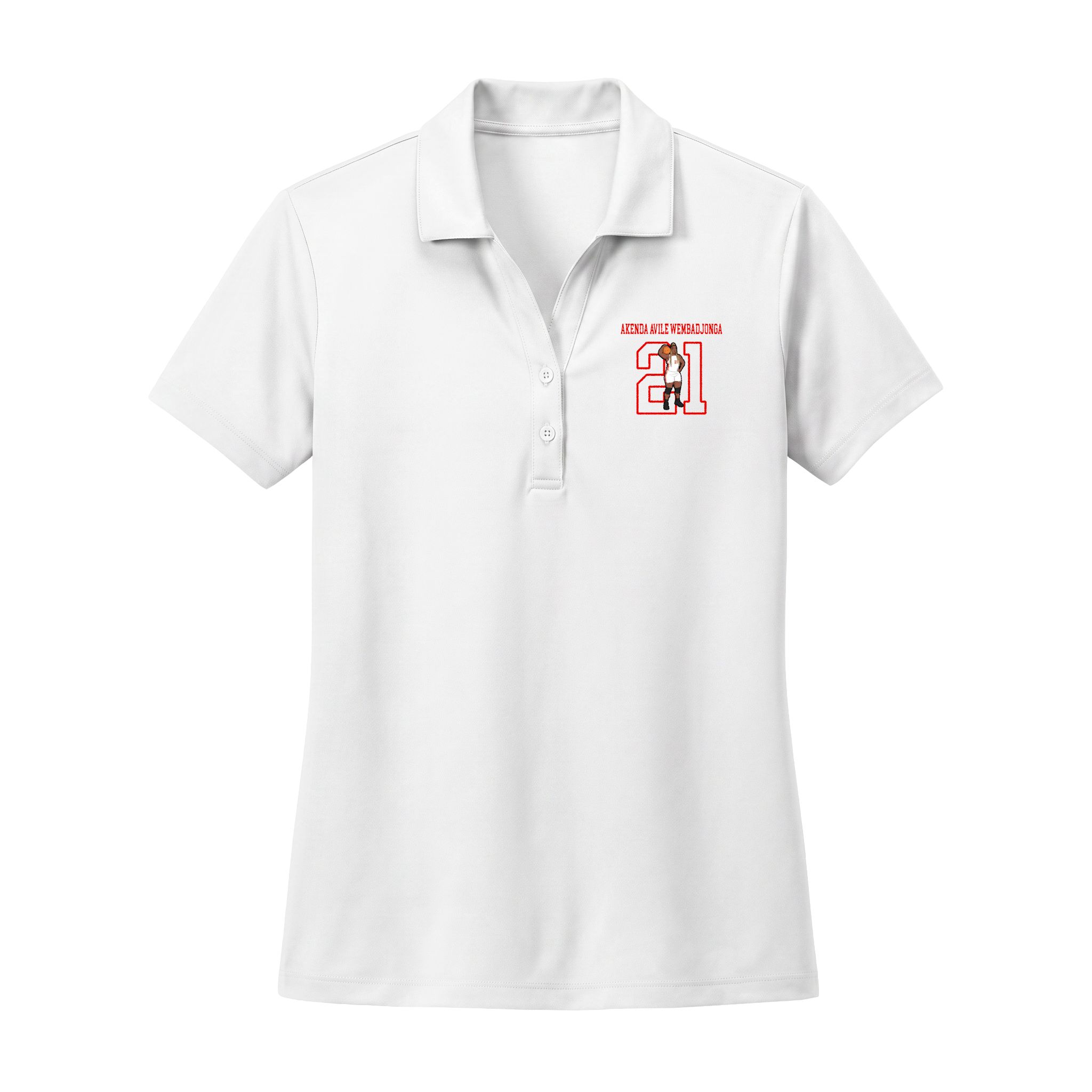 Women's Performance Polo — character_shirsey in White