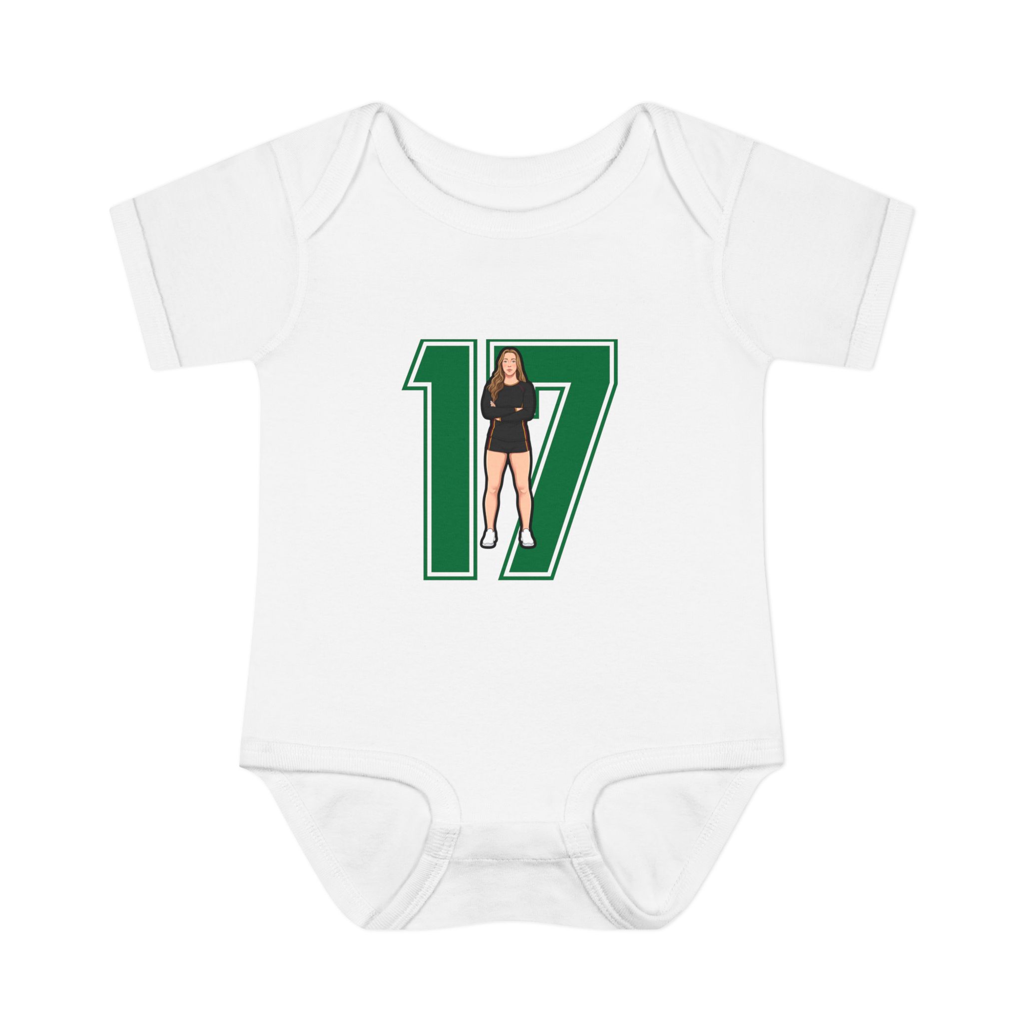 Baby Onesie — character_number in White