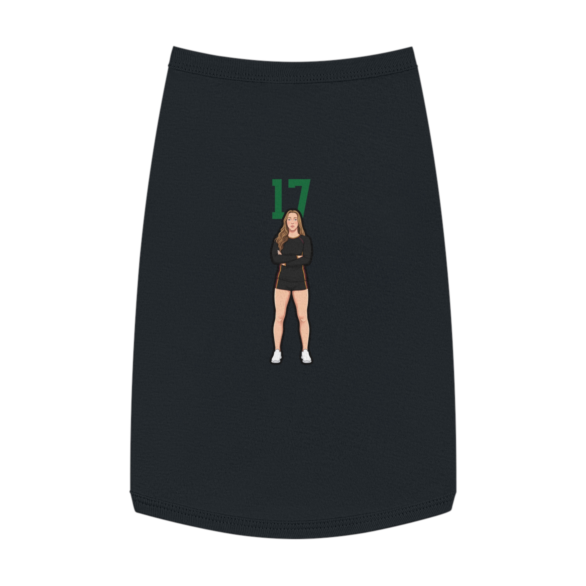 Pet Tank Top — character_number_top in Black