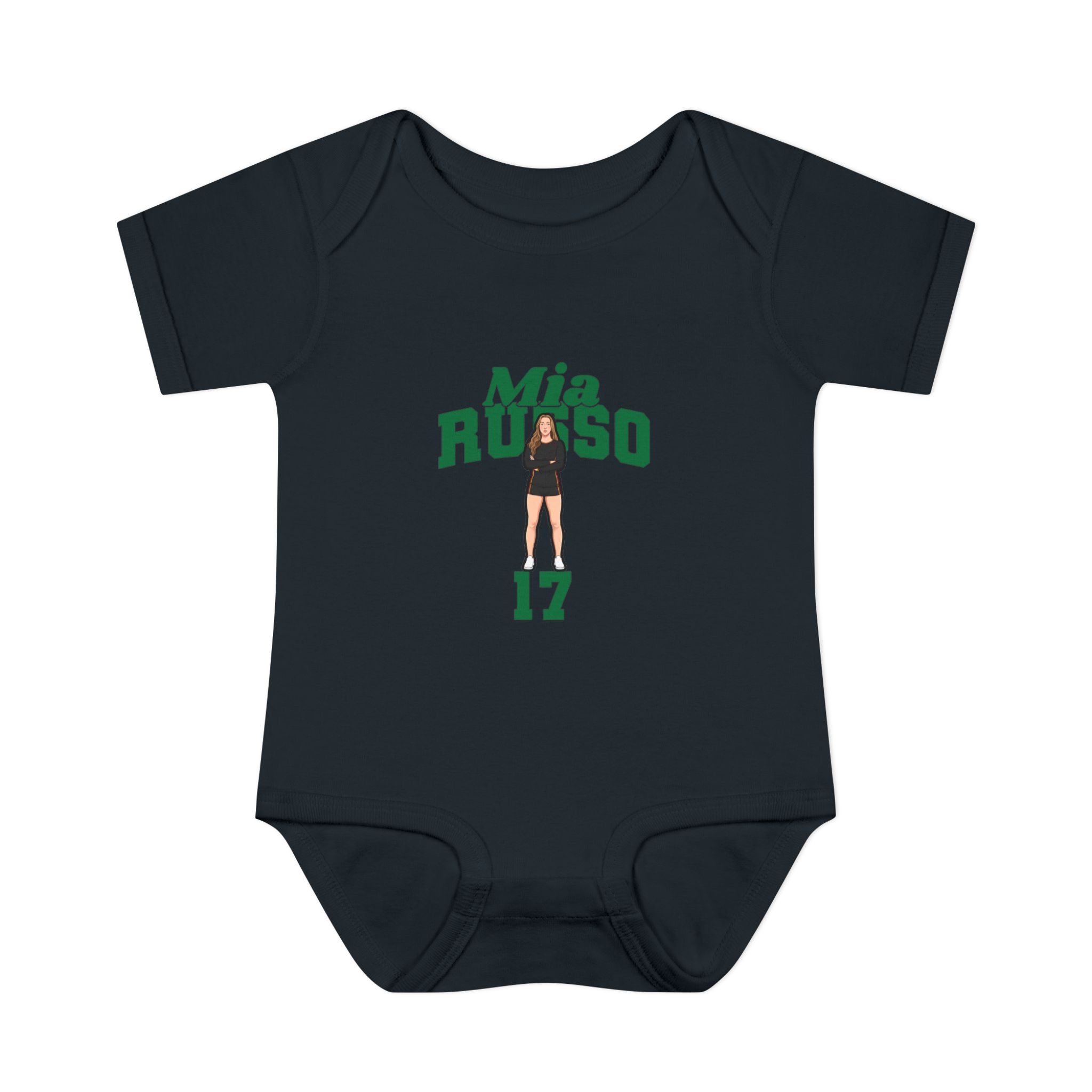 Baby Onesie — character_signature_arch in Black