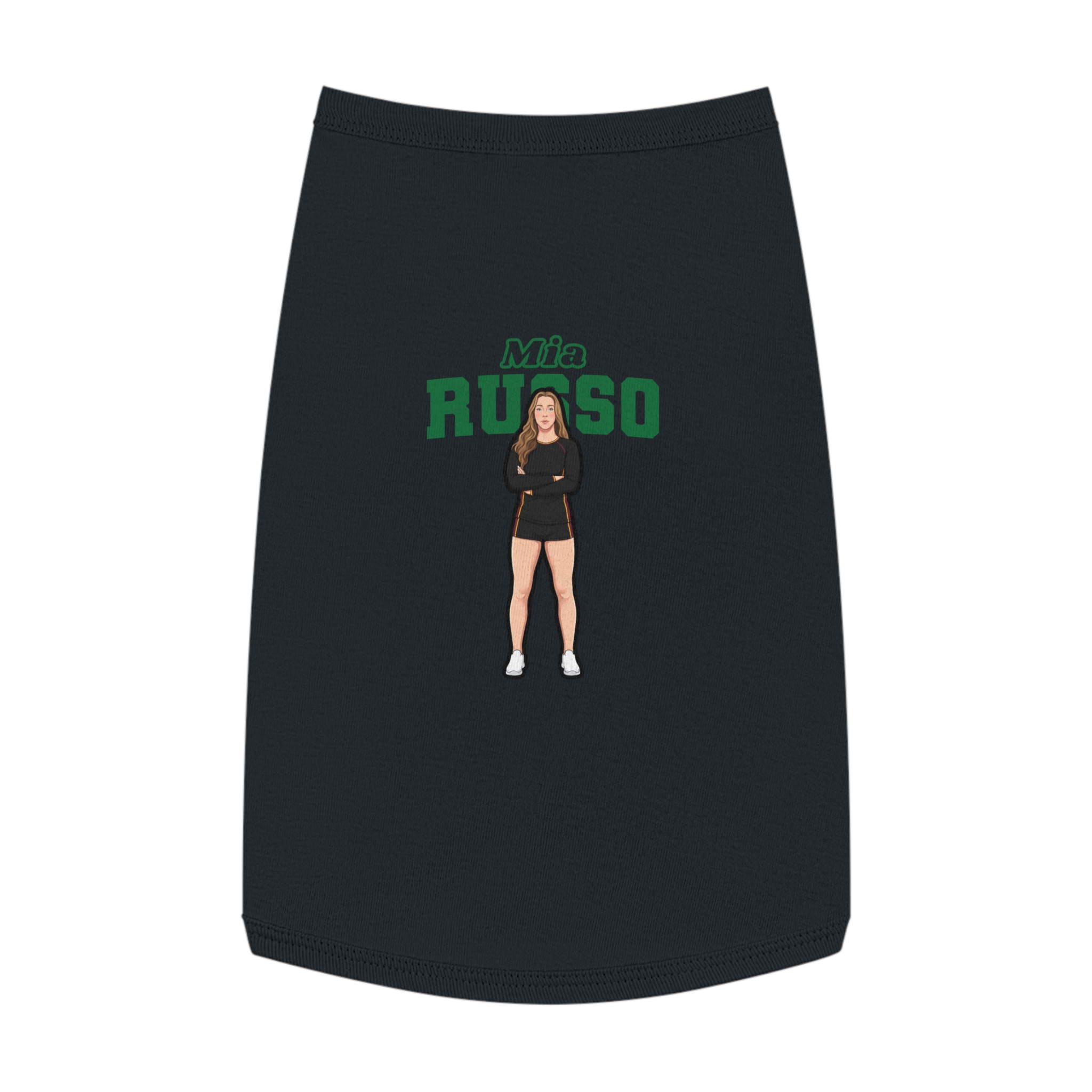 Pet Tank Top — character_name_arch in White