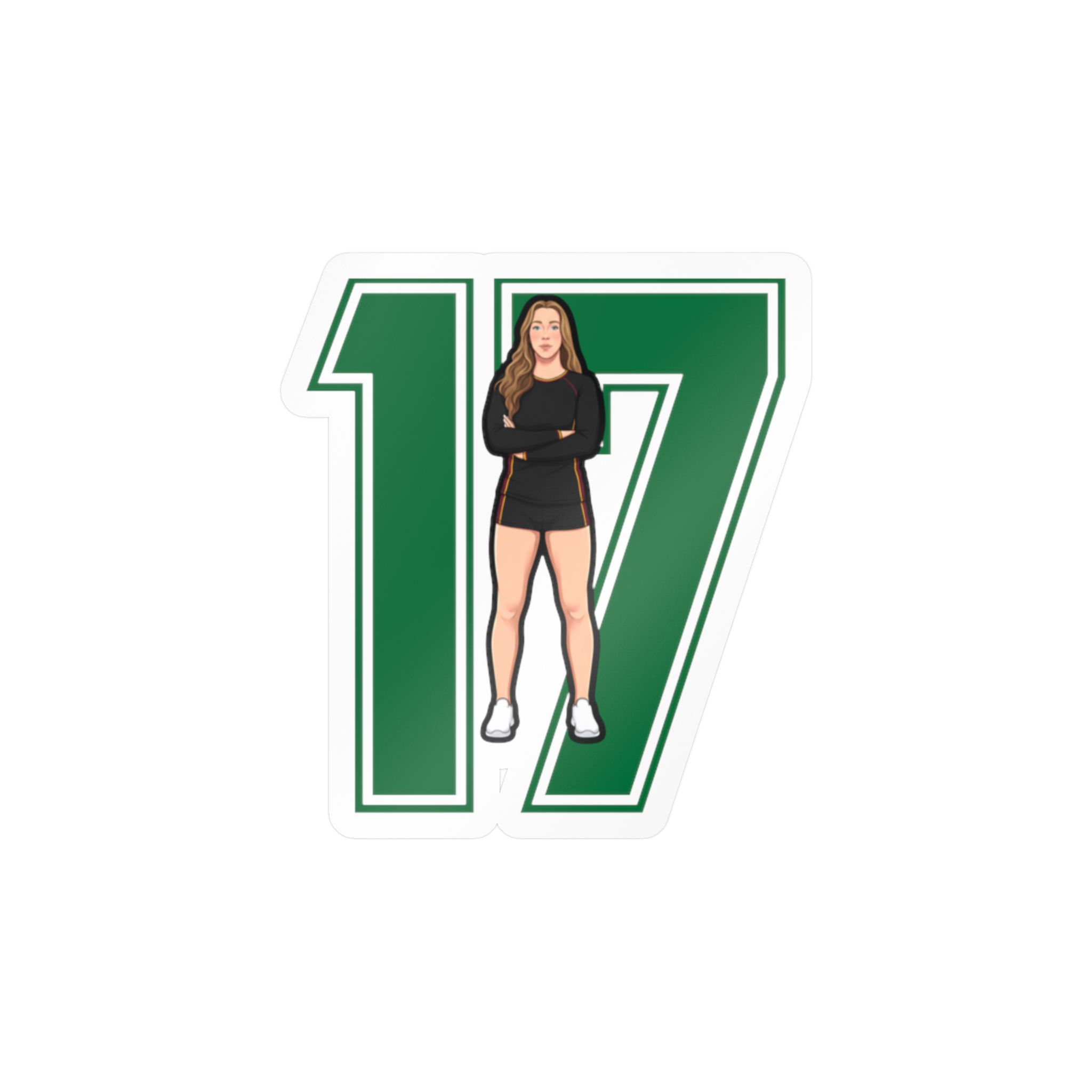 Vinyl Sticker — character_number in Classic