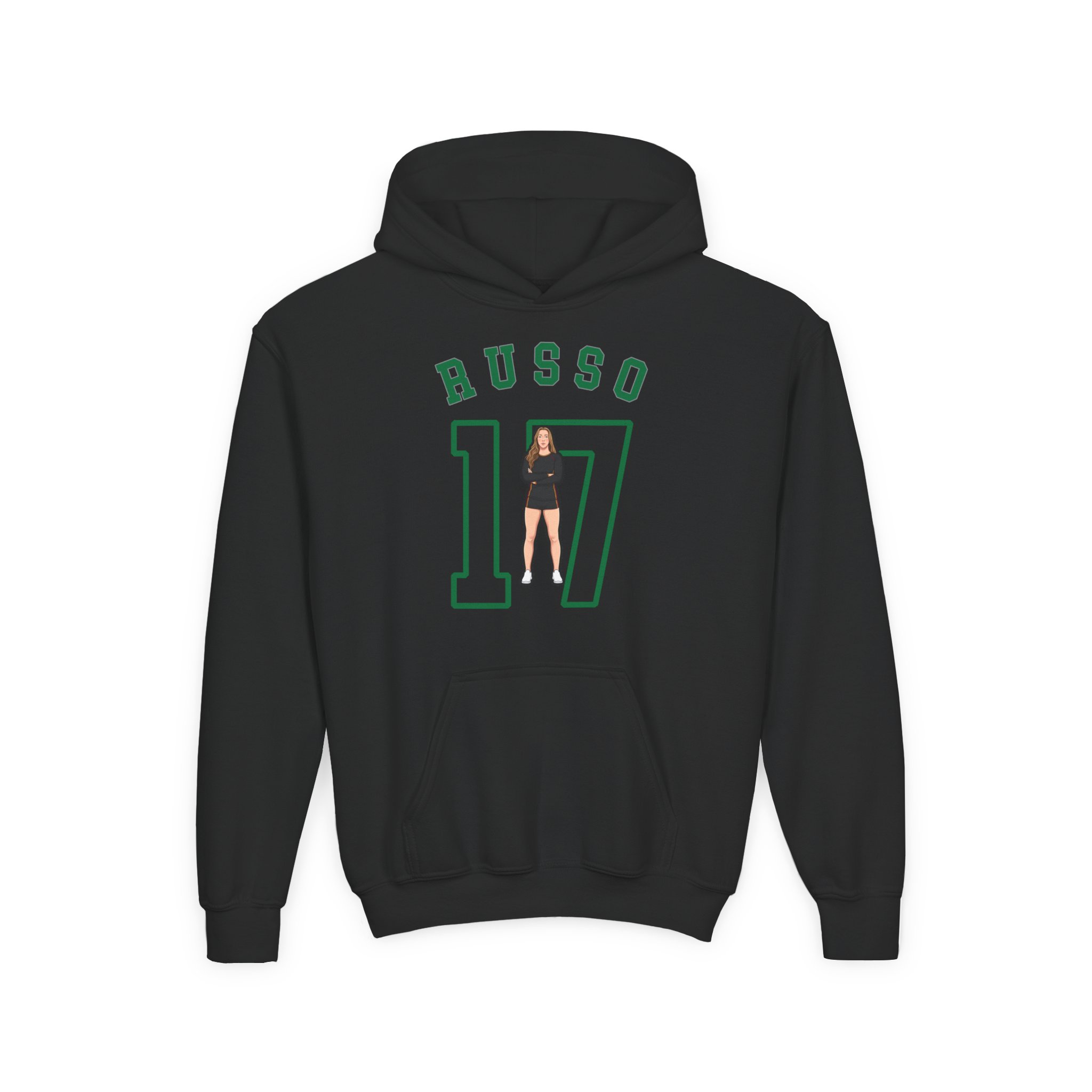 Youth Hoodie — character_shirsey_arch in Black