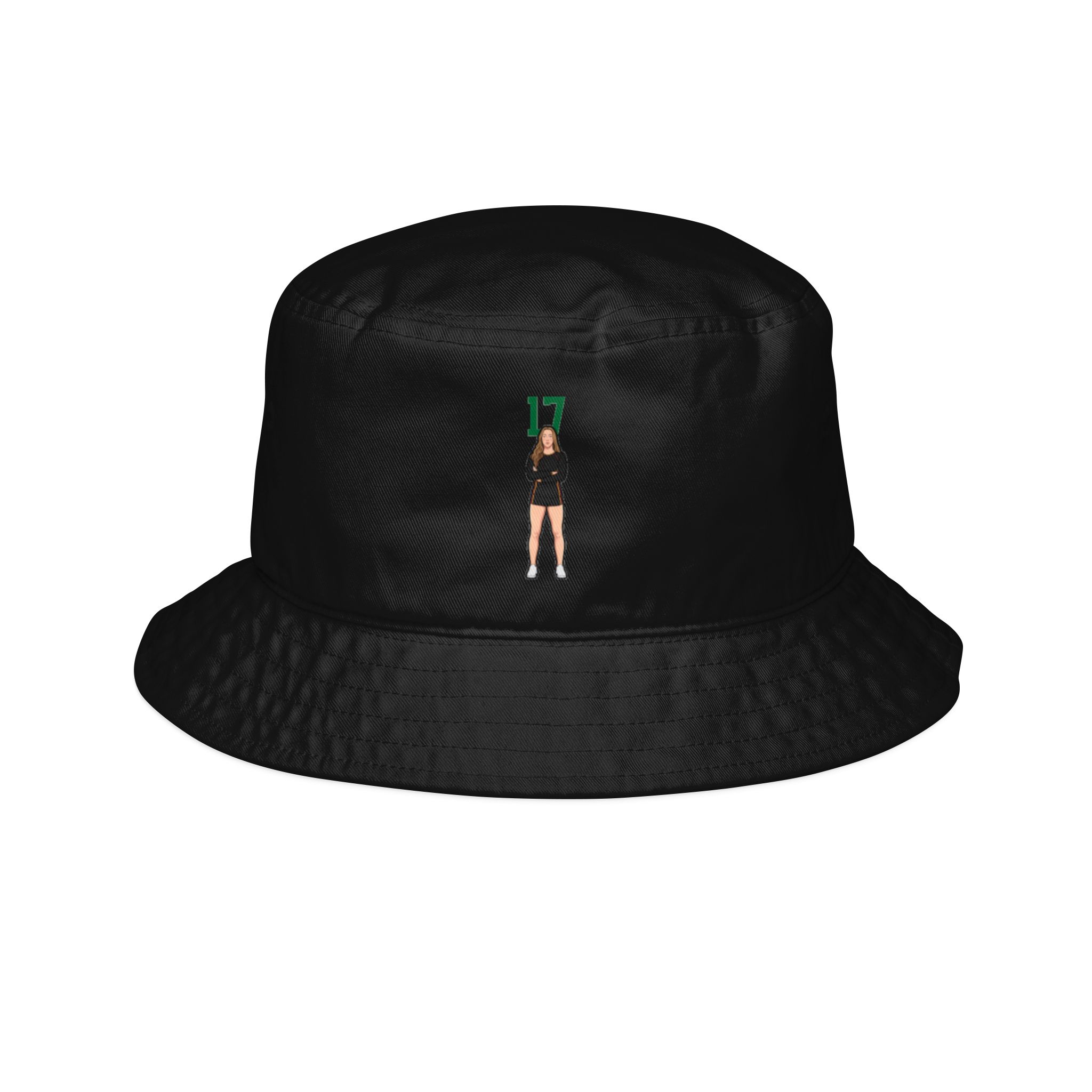 Bucket Hat — character_number_top in Black