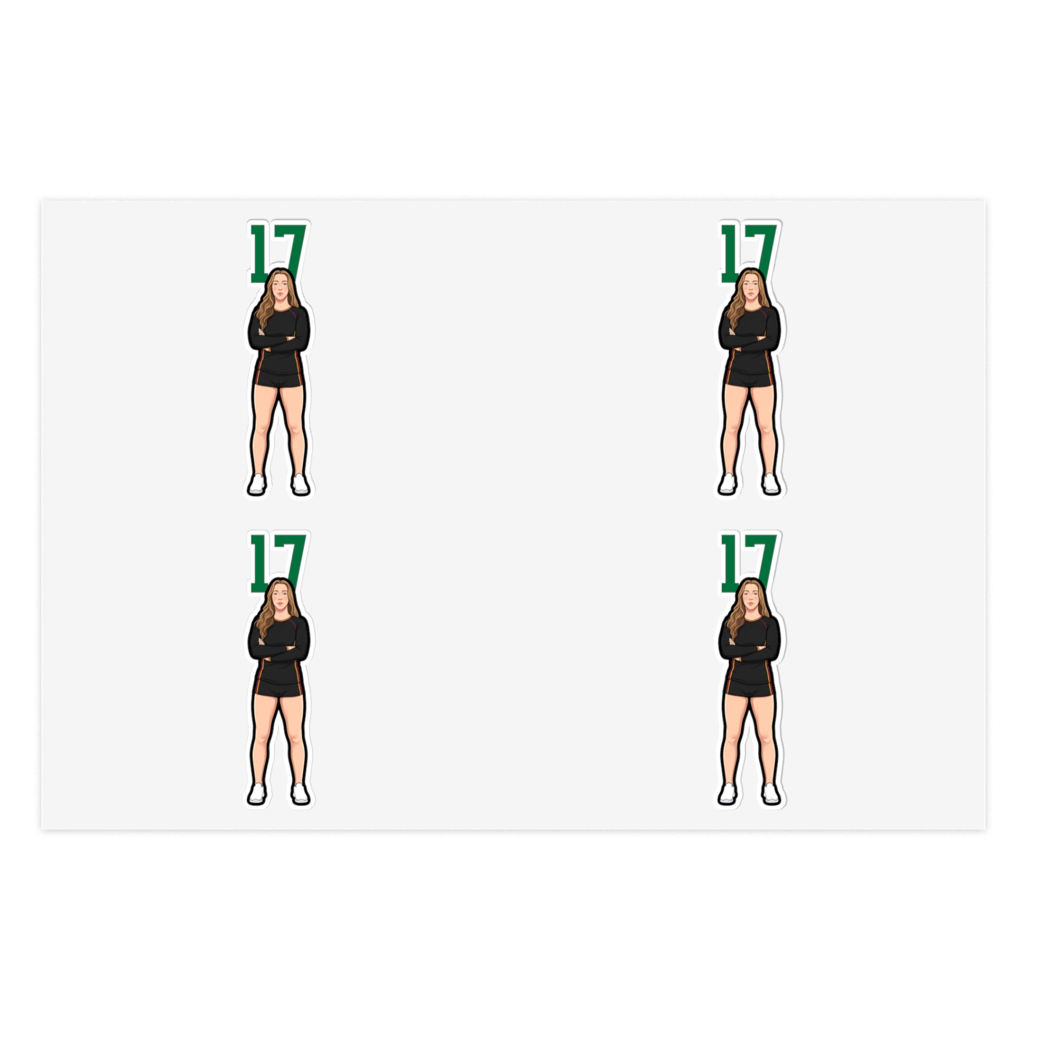 Sticker Sheet — character_number_top in Classic