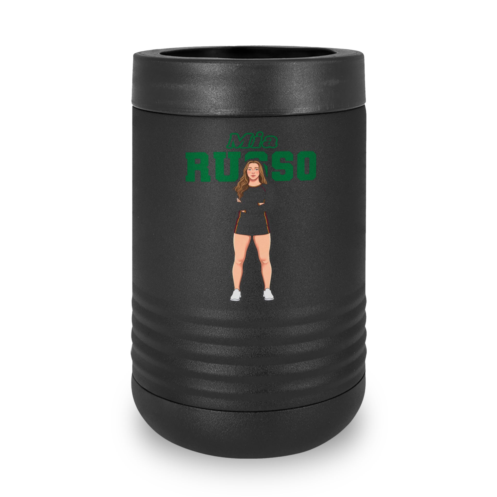Stainless Can Cooler — character_name_arch in Black