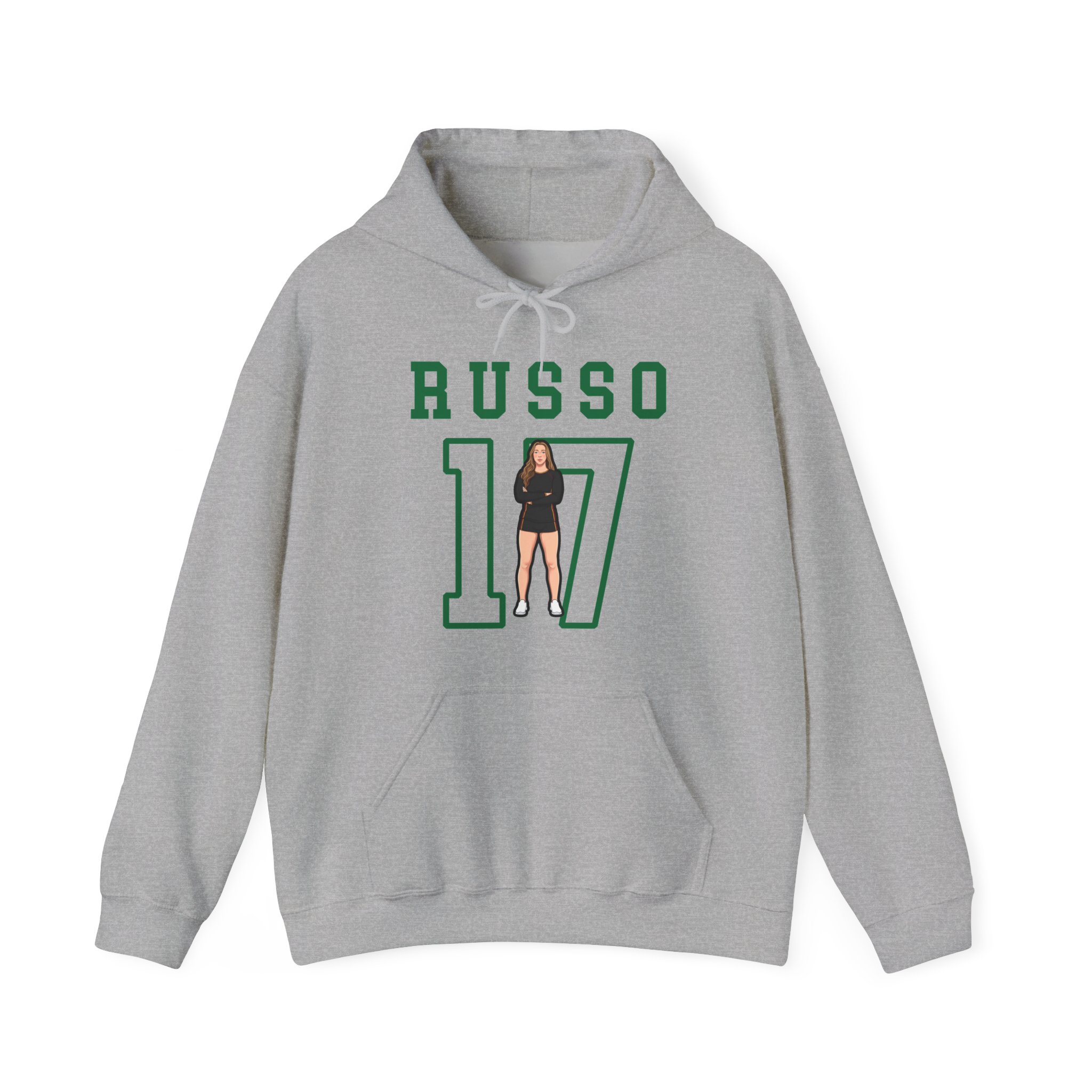 Hoodie — character_shirsey in Grey