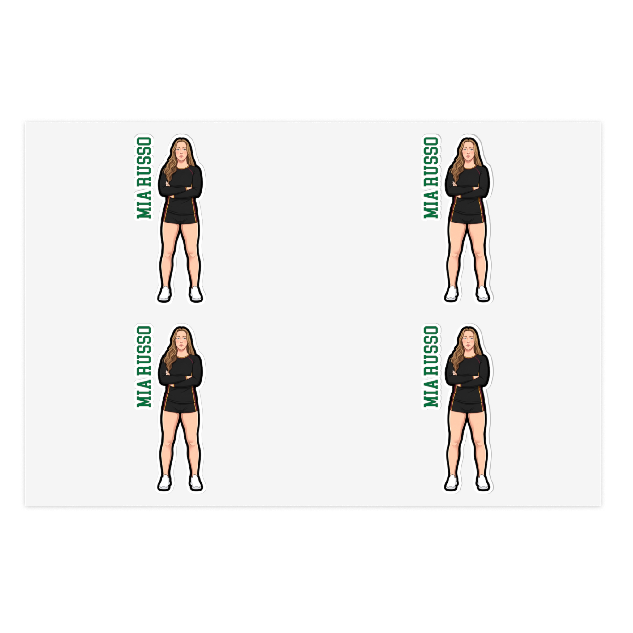 Sticker Sheet — character_name_vertical in Classic