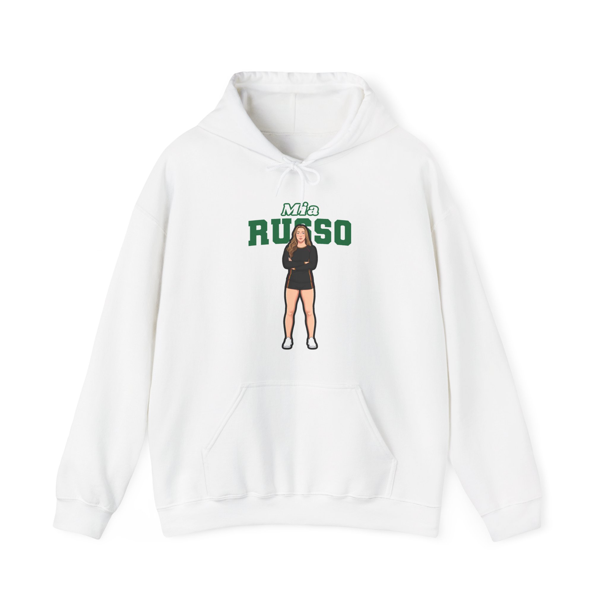 Hoodie — character_name_arch in White