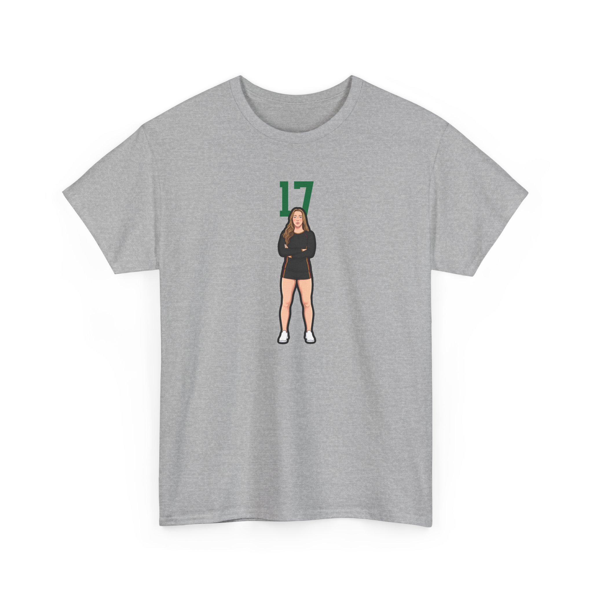 Tee — character_number_top in Grey