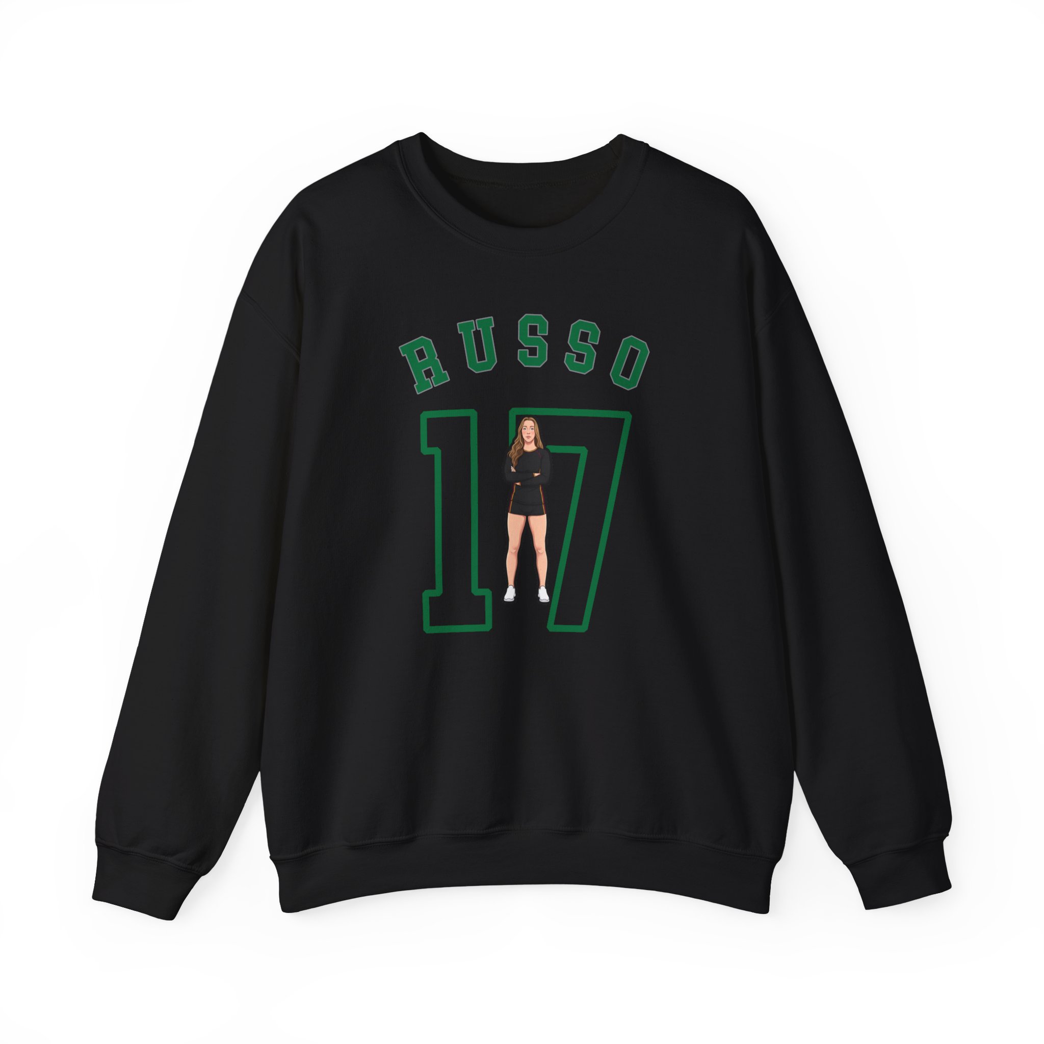 Crewneck Sweatshirt — character_shirsey_arch in Black