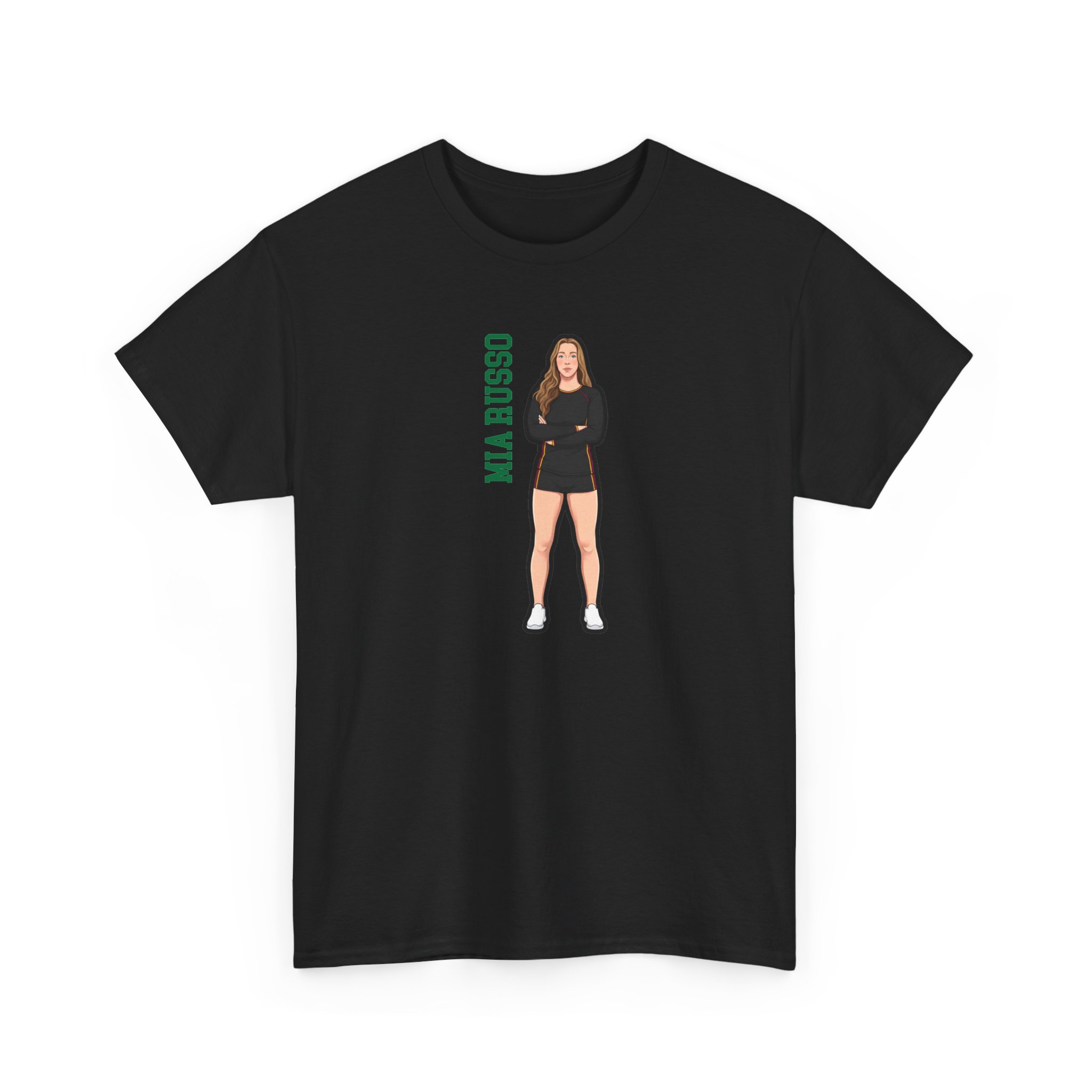 Tee — character_name_vertical in Black