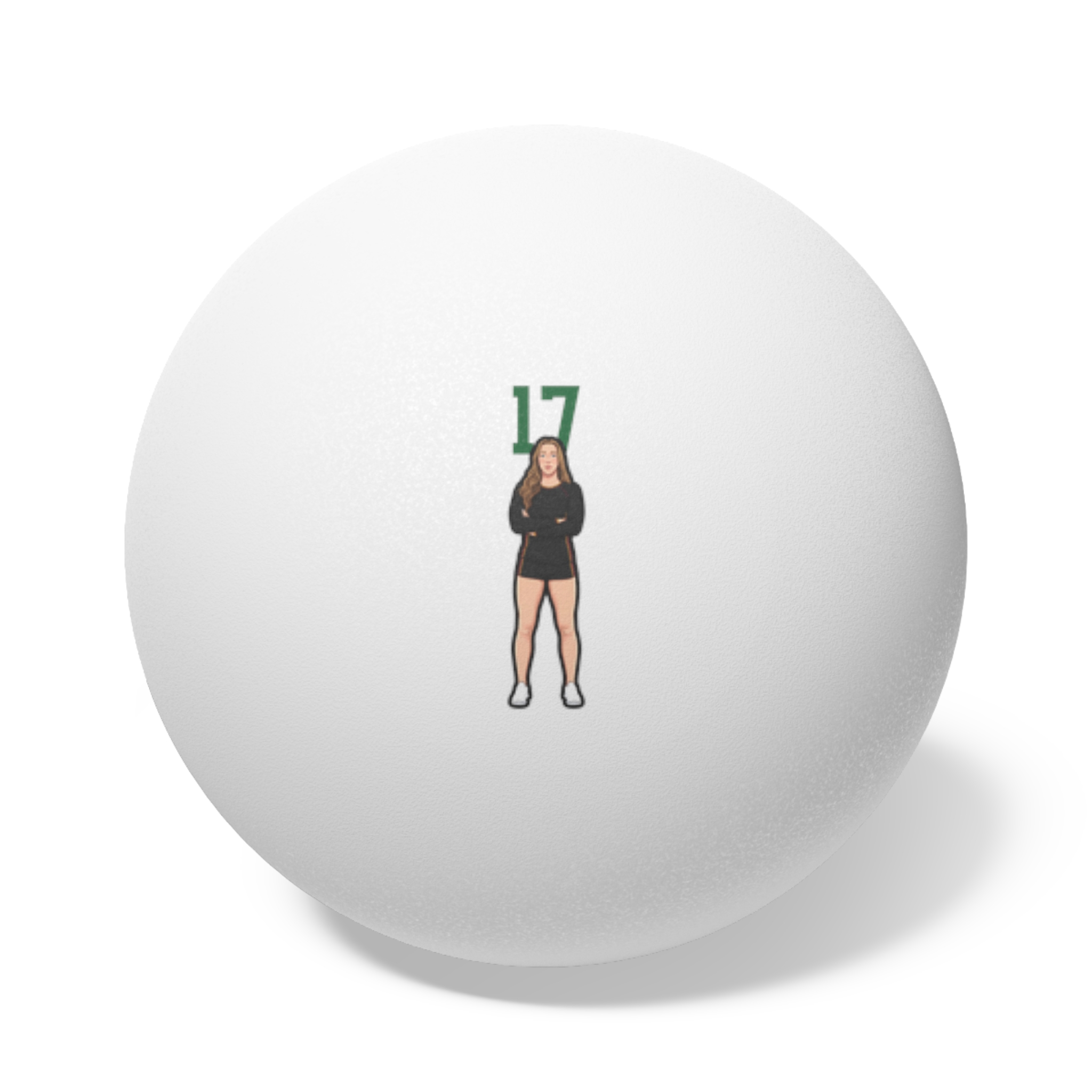 Ping Pong Balls, 6 pcs — character_number_top in White
