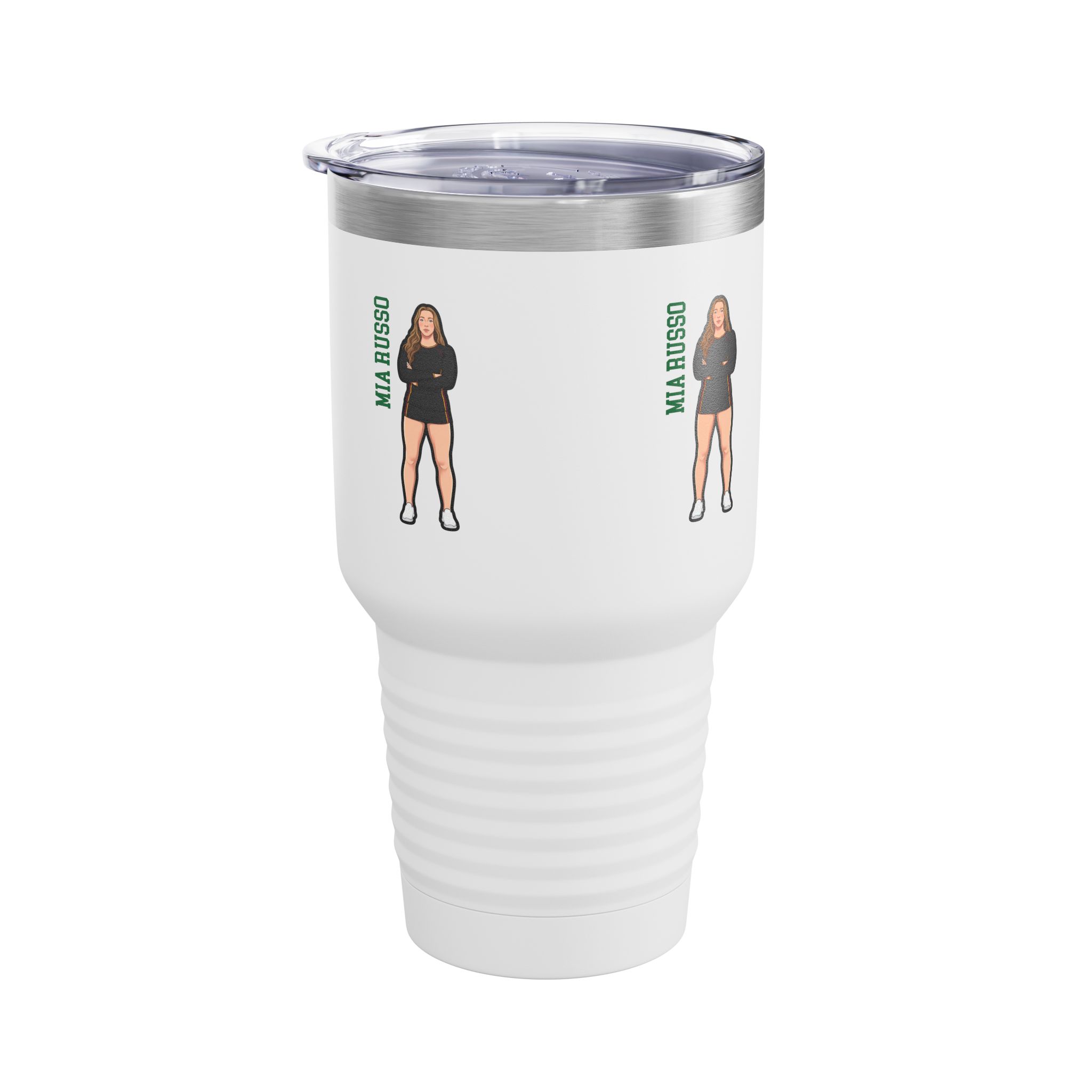 30oz Tumbler — character_name_vertical in White