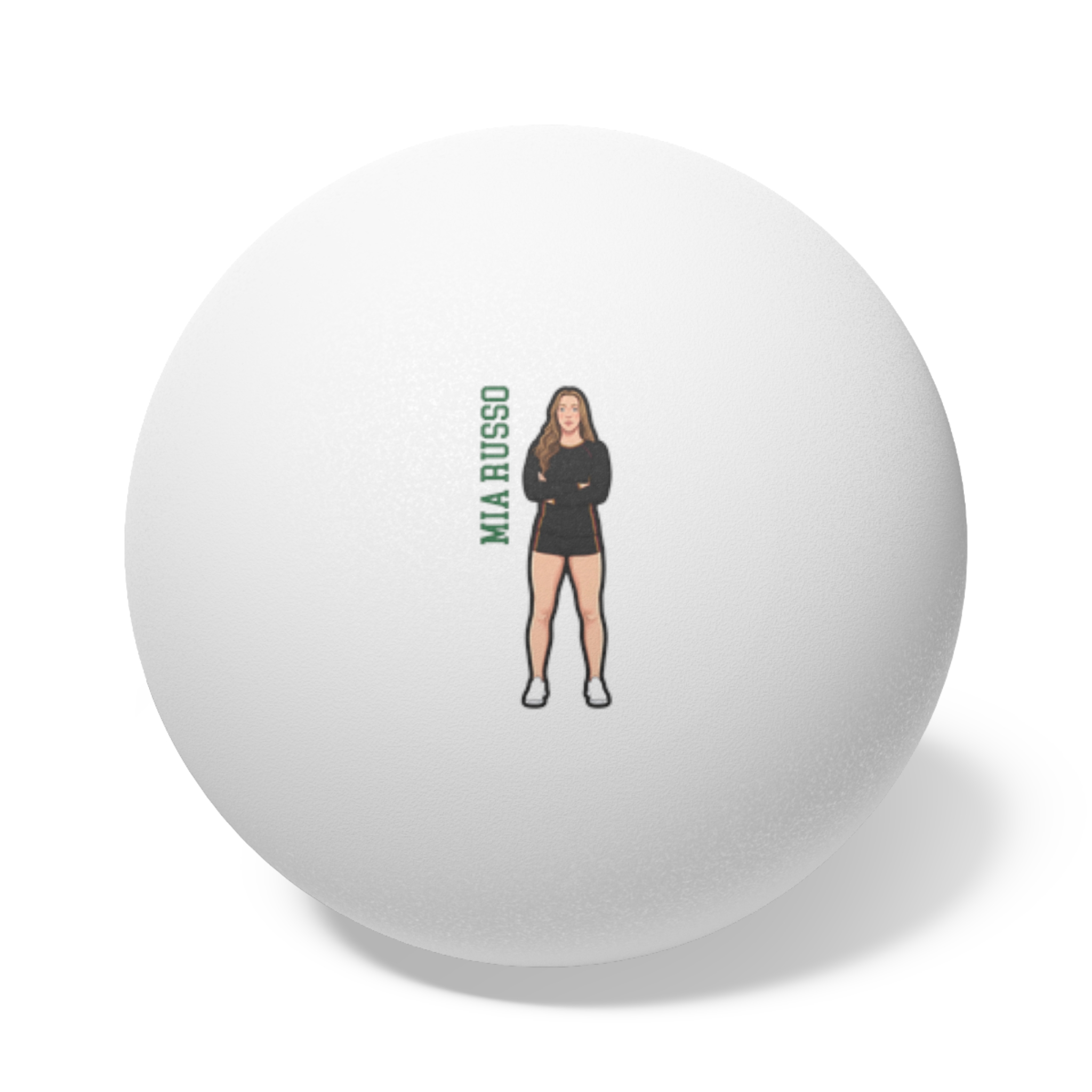 Ping Pong Balls, 6 pcs — character_name_vertical in White
