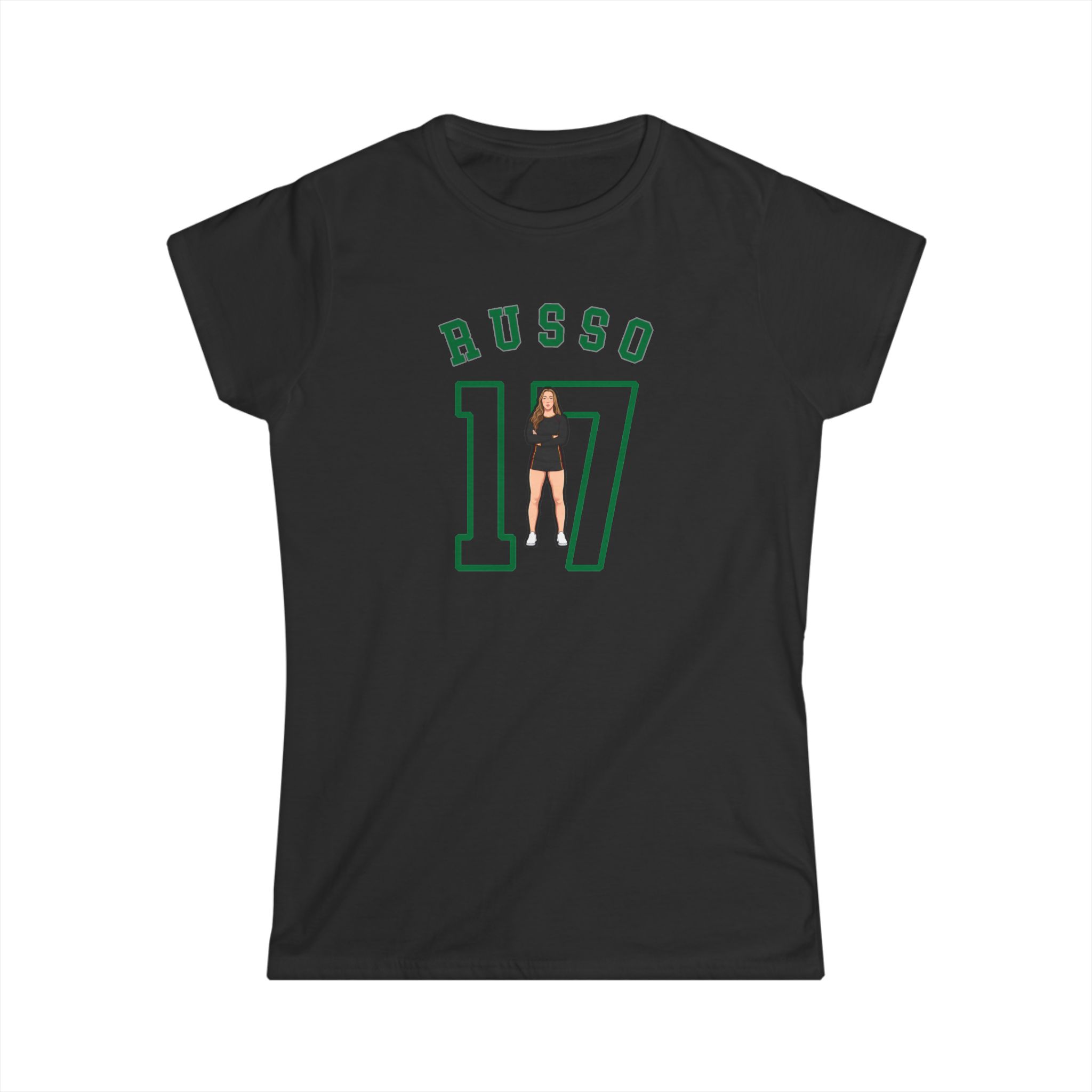 Women's Softstyle Tee — character_shirsey_arch in Black