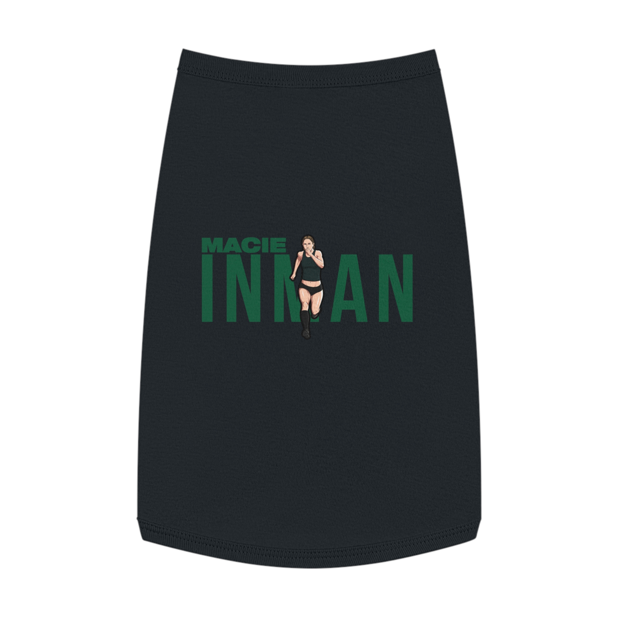Pet Tank Top — character_player_name in Black