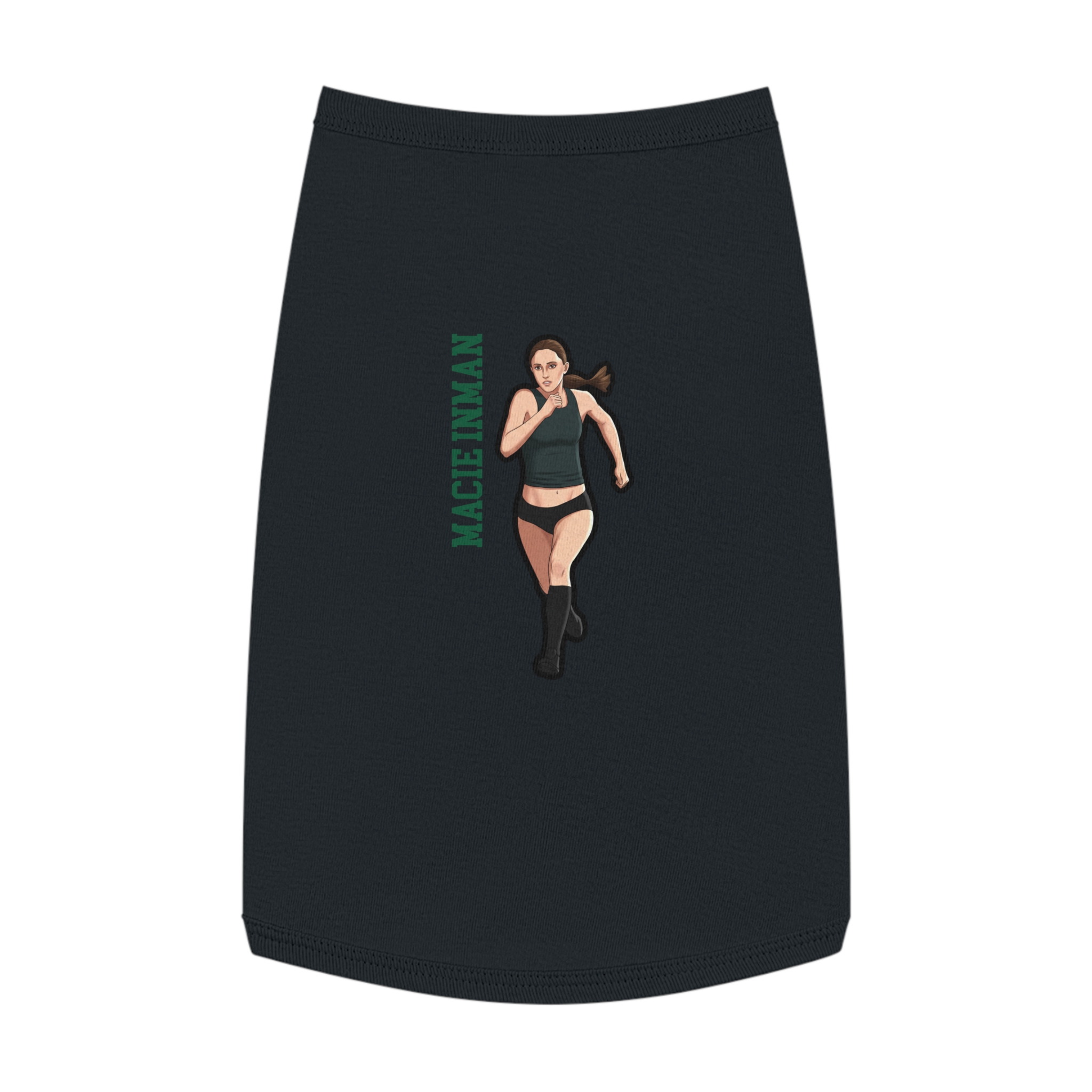 Pet Tank Top — character_name_vertical in White