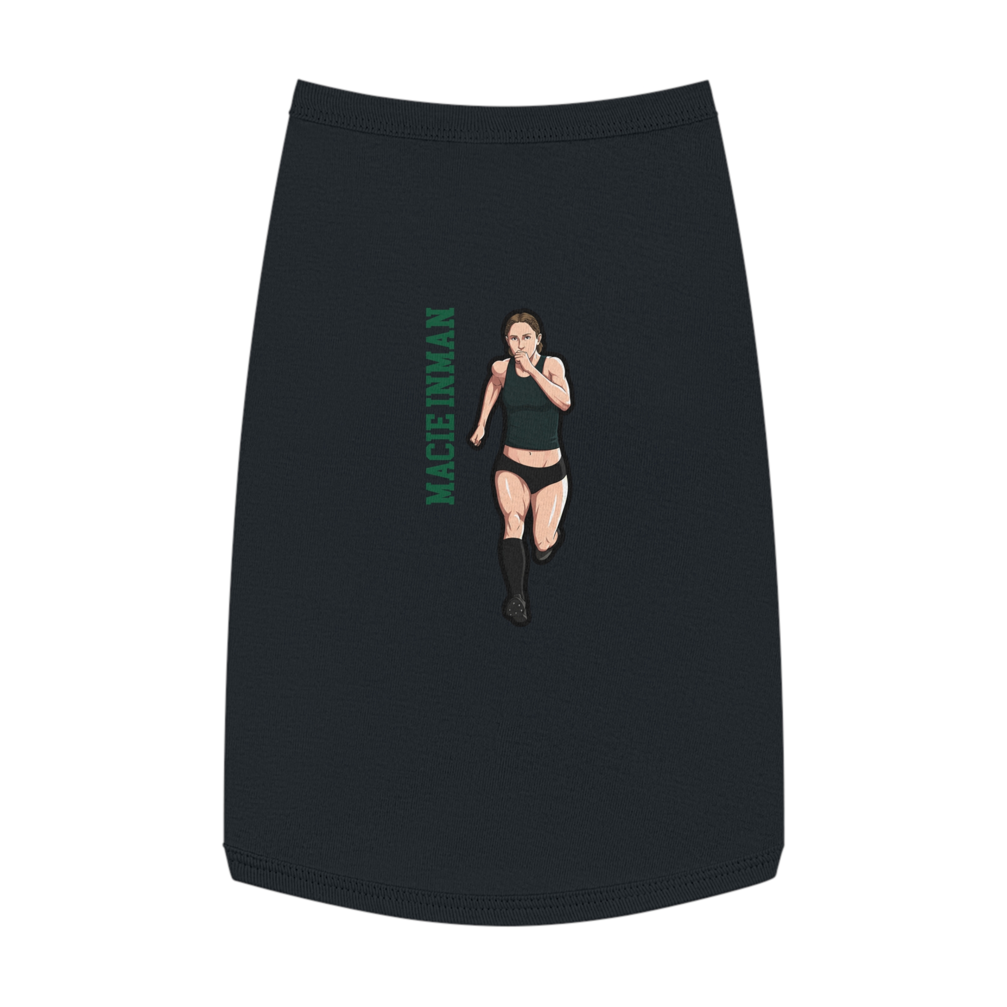 Pet Tank Top — character_name_vertical in White