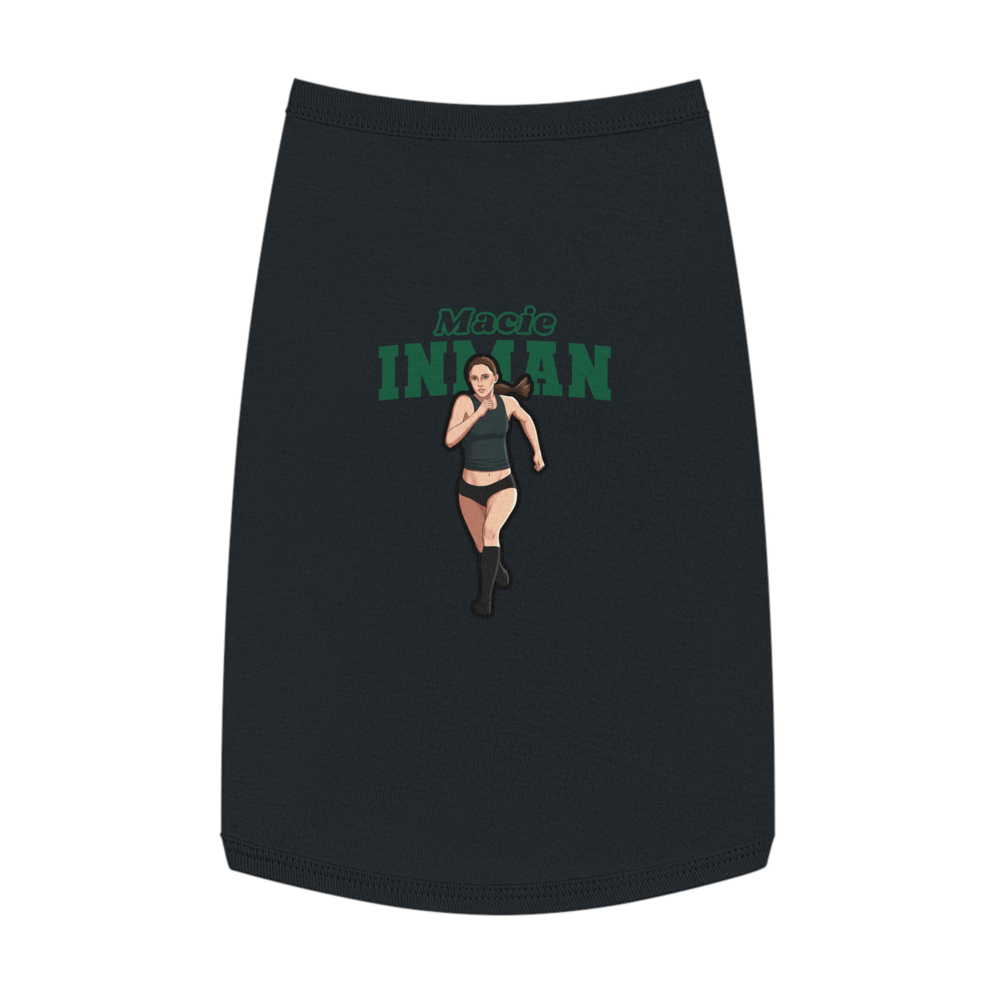 Pet Tank Top — character_name_arch in Black