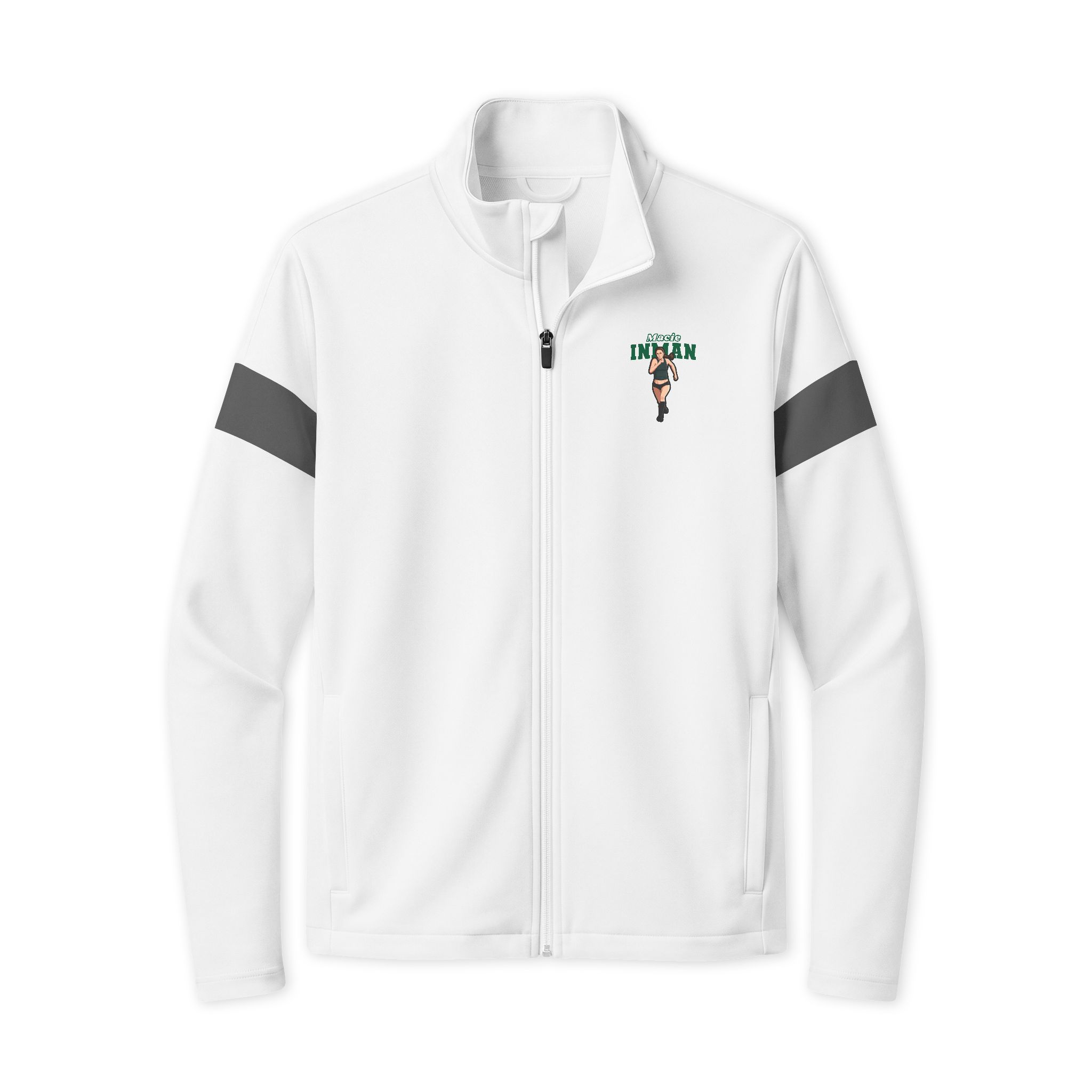 Travel Full-Zip Jacket — character_name_arch in White/ Iron Grey