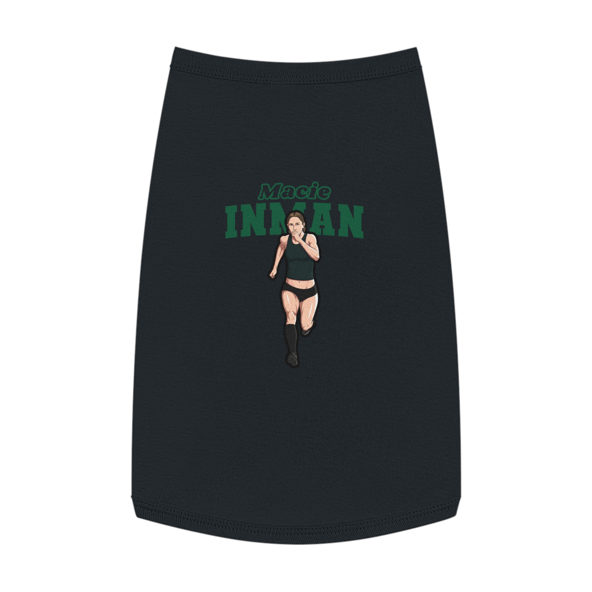 Pet Tank Top — character_name_arch in Black
