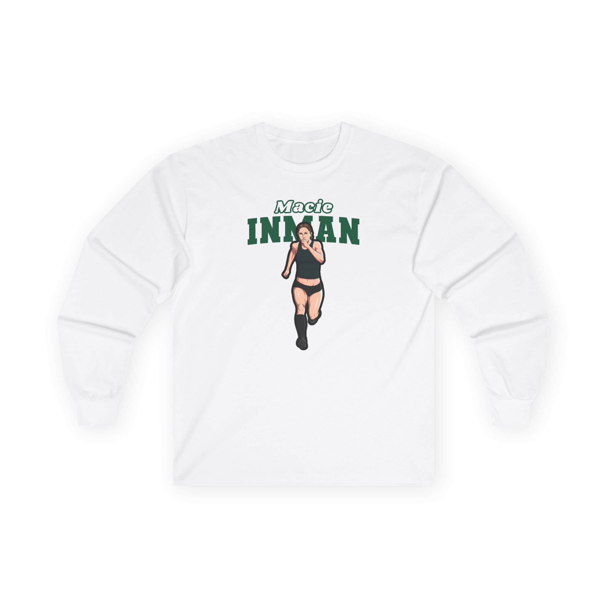 Long Sleeve Tee — character_name_arch in White
